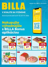 BILLA leták - Bonus leták (2025-12-27 - 2025-12-31)