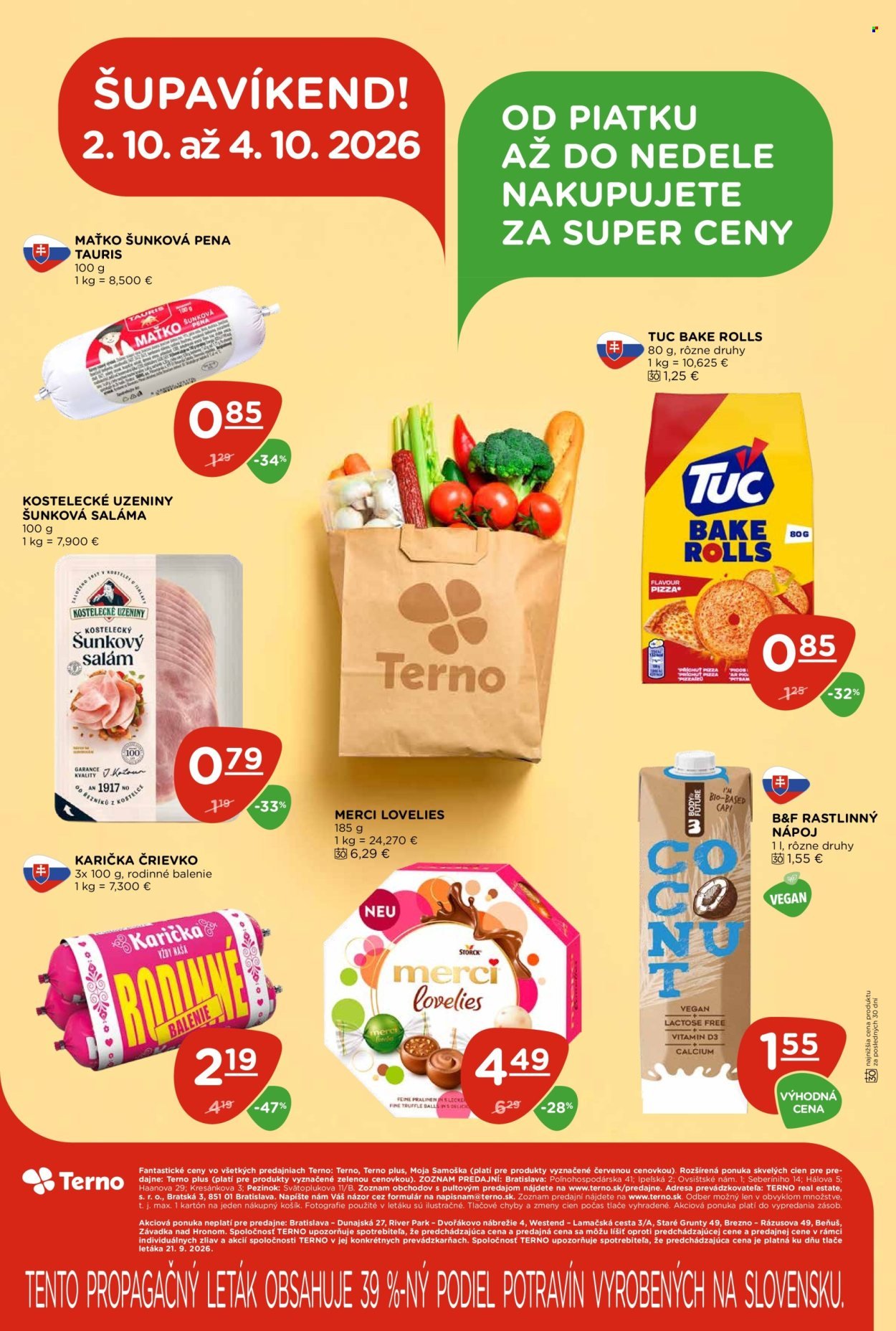 TERNO leták - Od štvrtka 1.10.2026