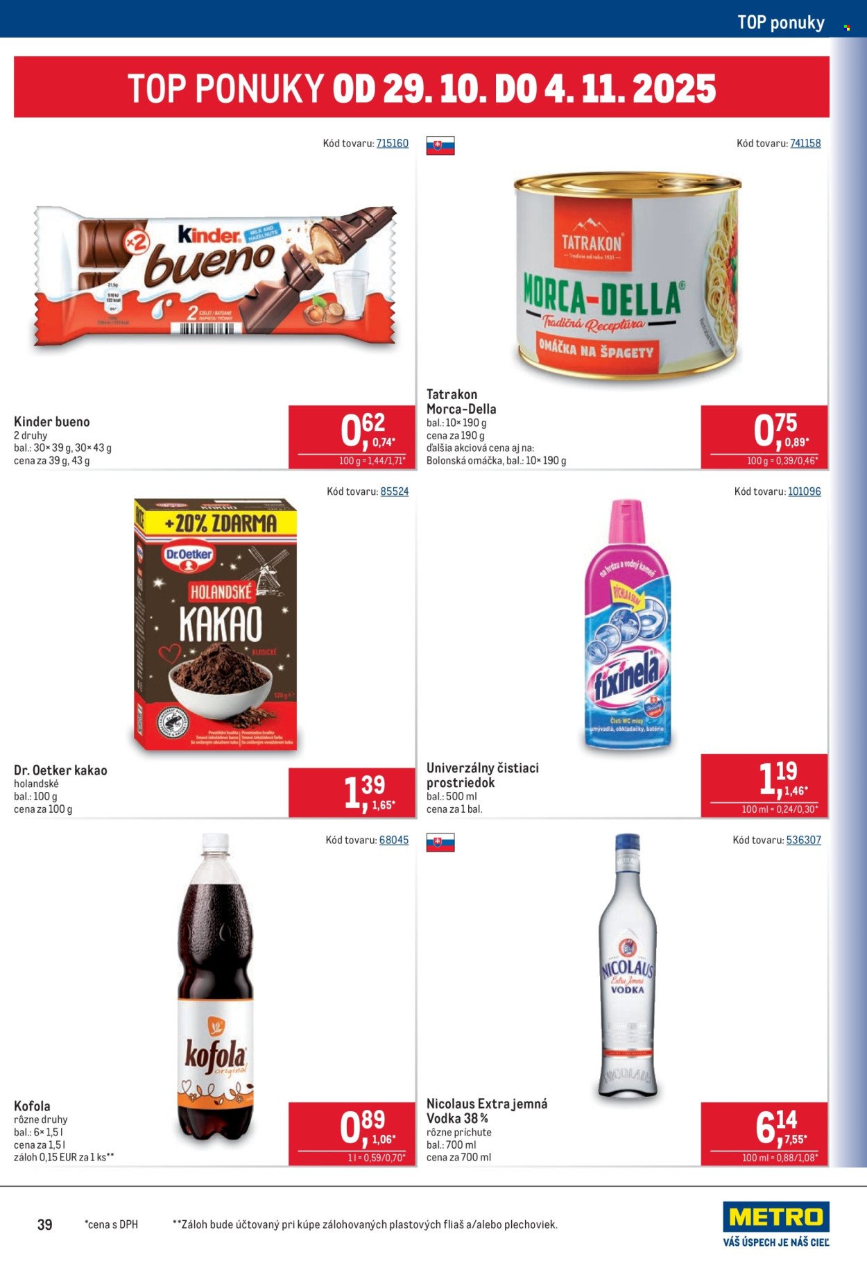METRO leták - Maloobchod (2025-10-22 - 2025-11-04) | 39
