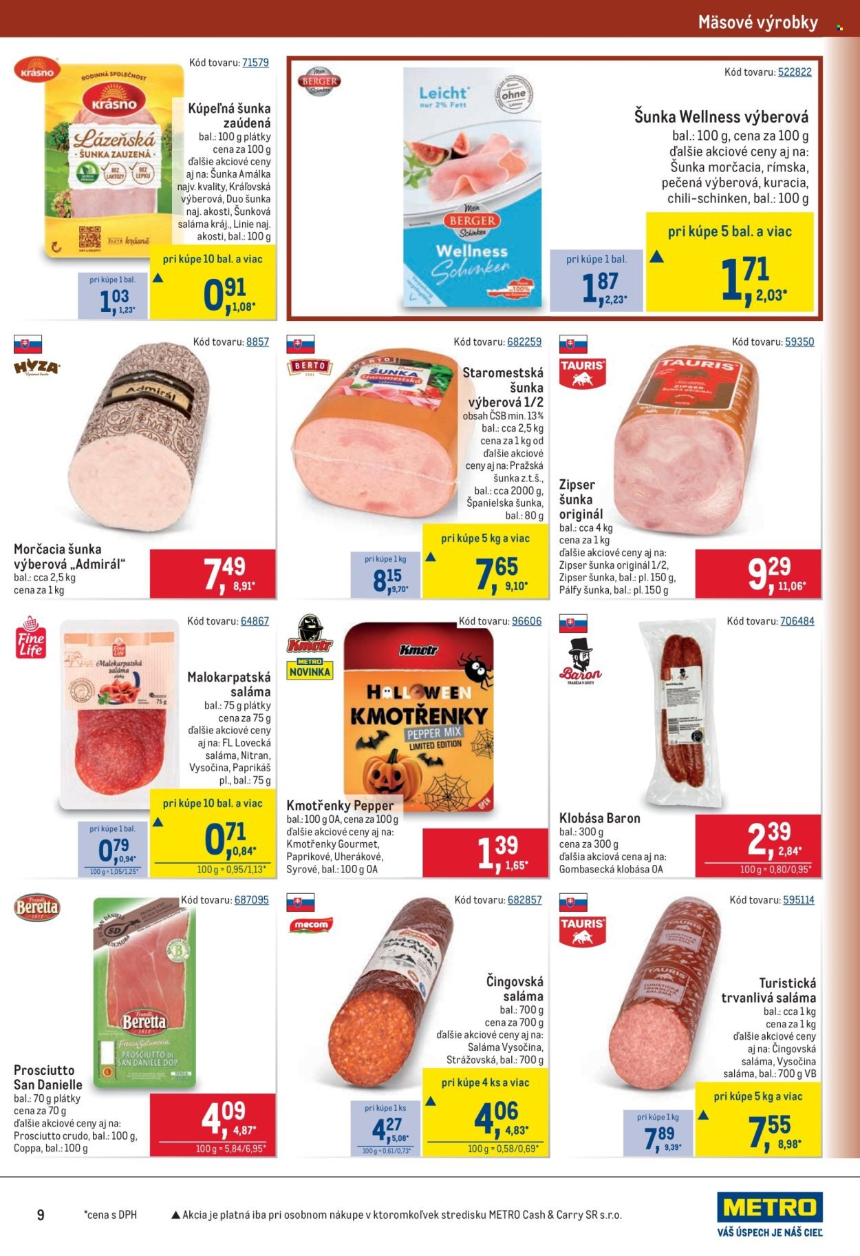 METRO leták - Maloobchod (2025-10-22 - 2025-11-04) | 9