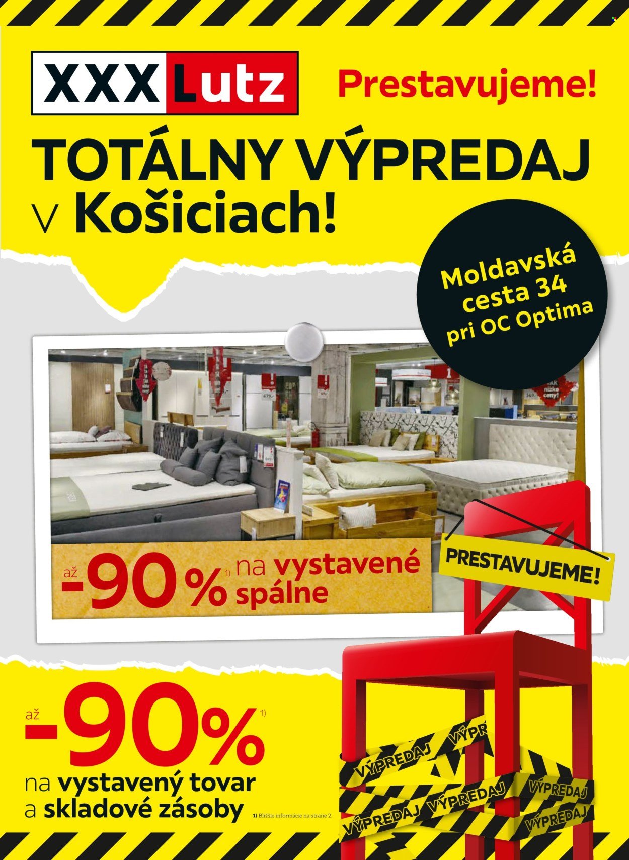 XXXLUTZ leták - Totálný výpredaj XXXLutz v Košiciach