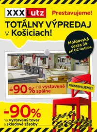 XXXLUTZ leták - Totálný výpredaj XXXLutz v Košiciach