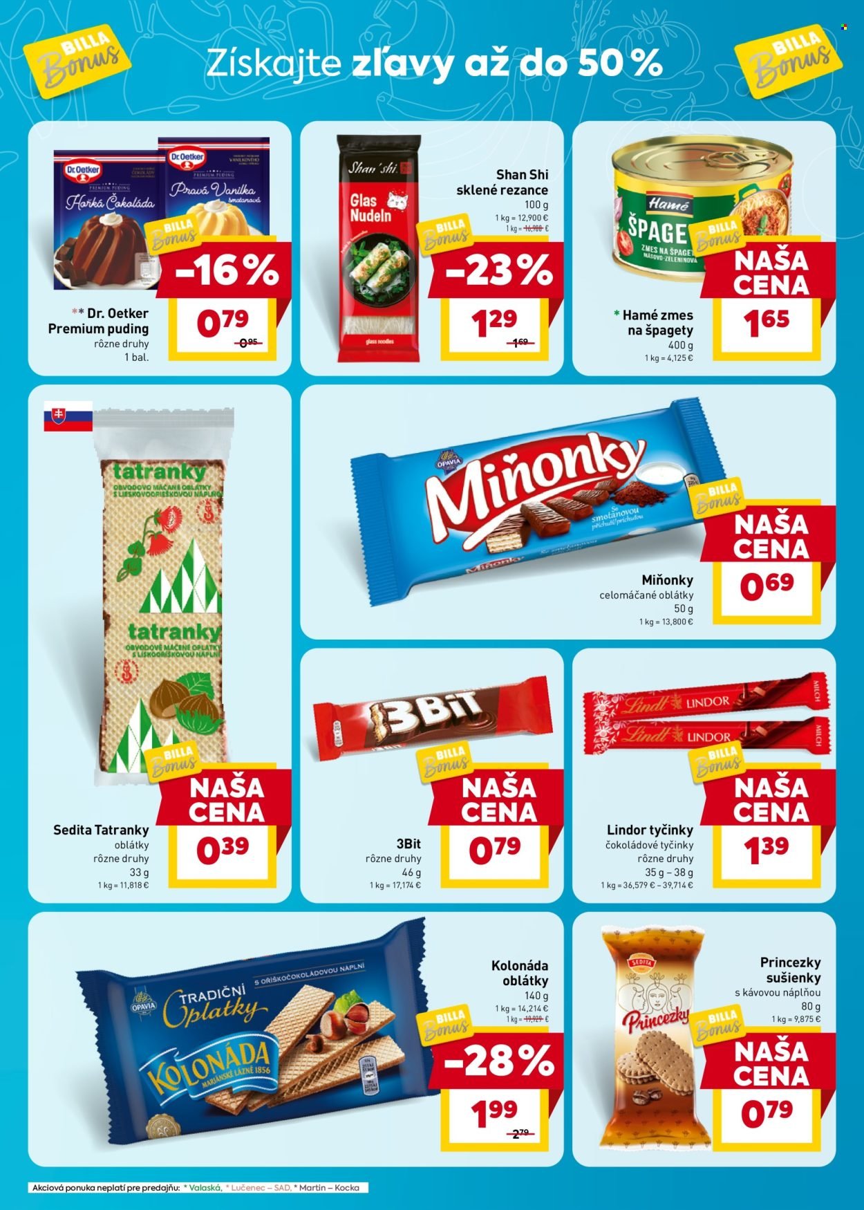 BILLA leták - Bonus leták