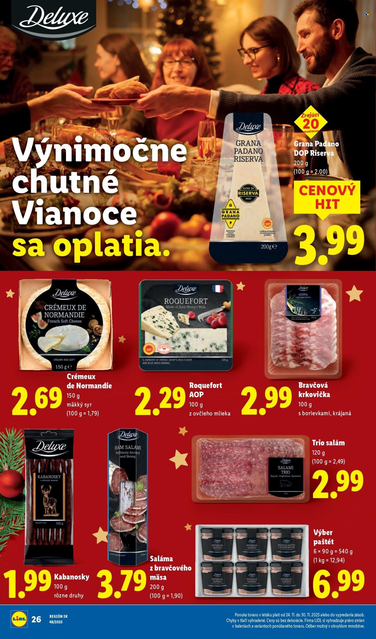 LIDL leták - Od pondelka 24.11.2025 (2025-11-24 - 2025-11-30) | 30
