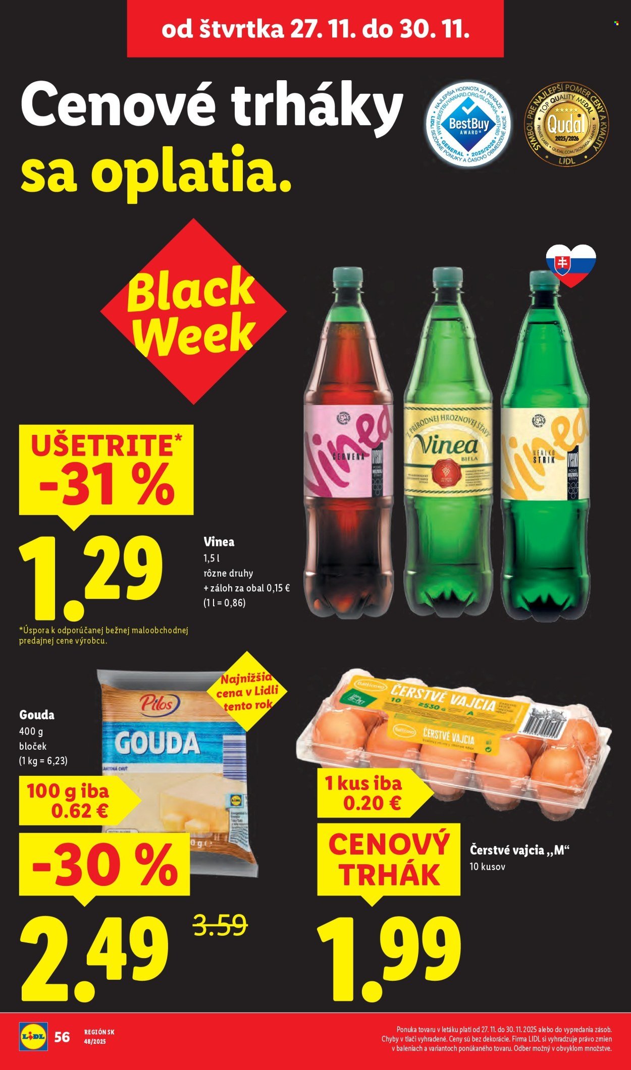 LIDL leták - Od pondelka 24.11.2025 (2025-11-24 - 2025-11-30) | 56