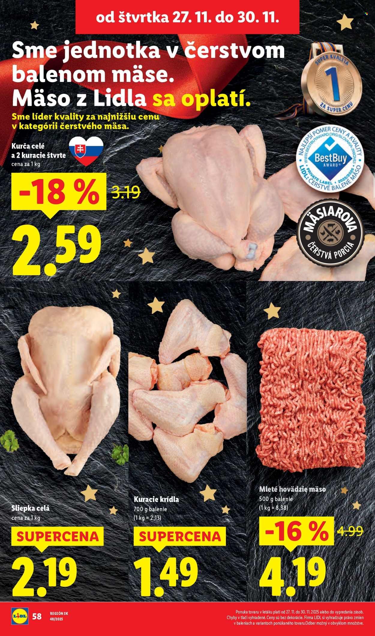 LIDL leták - Od pondelka 24.11.2025 (2025-11-24 - 2025-11-30) | 58