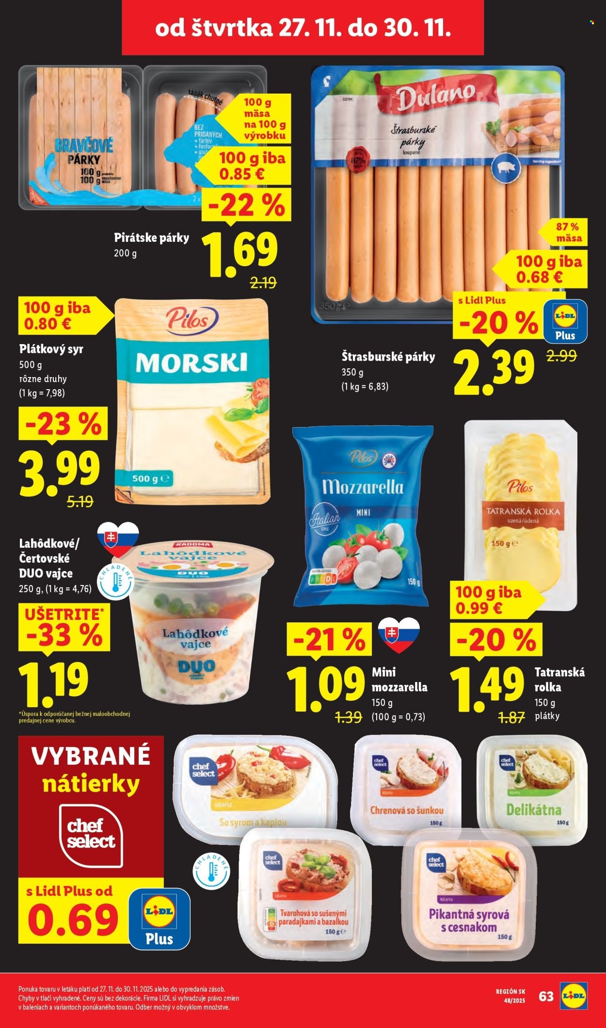 LIDL leták - Od pondelka 24.11.2025 (2025-11-24 - 2025-11-30) | 63