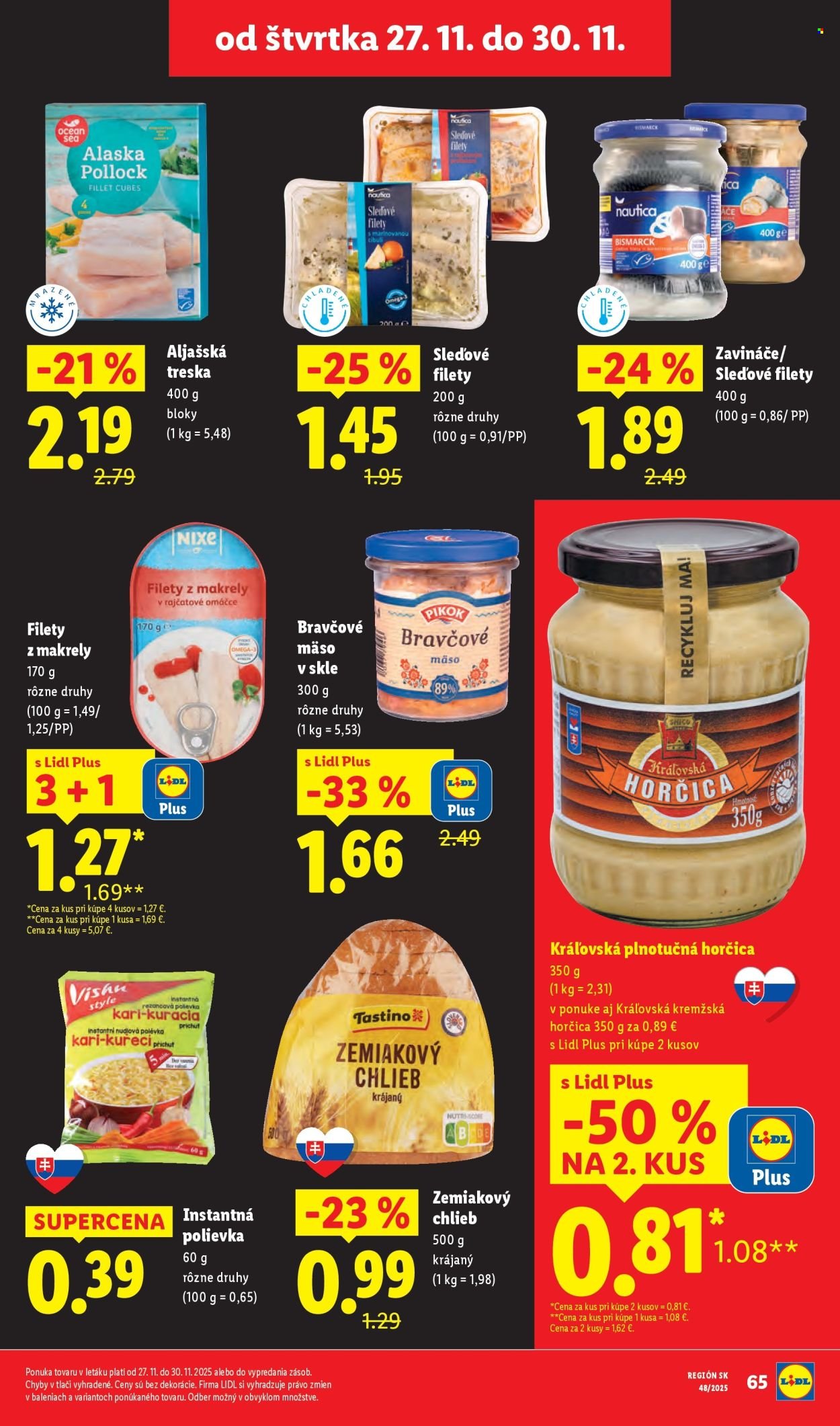 LIDL leták - Od pondelka 24.11.2025 (2025-11-24 - 2025-11-30) | 65