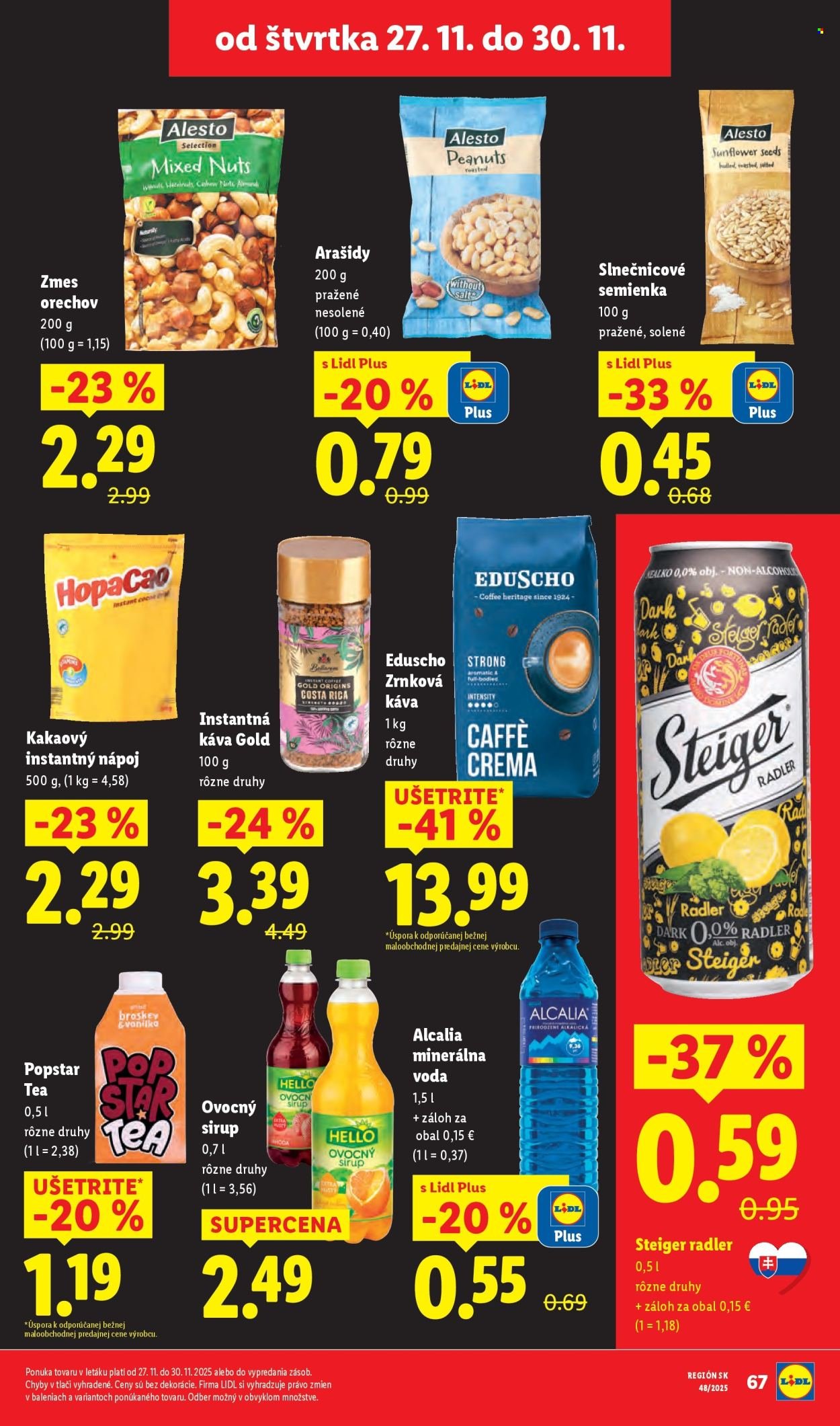 LIDL leták - Od pondelka 24.11.2025 (2025-11-24 - 2025-11-30) | 67