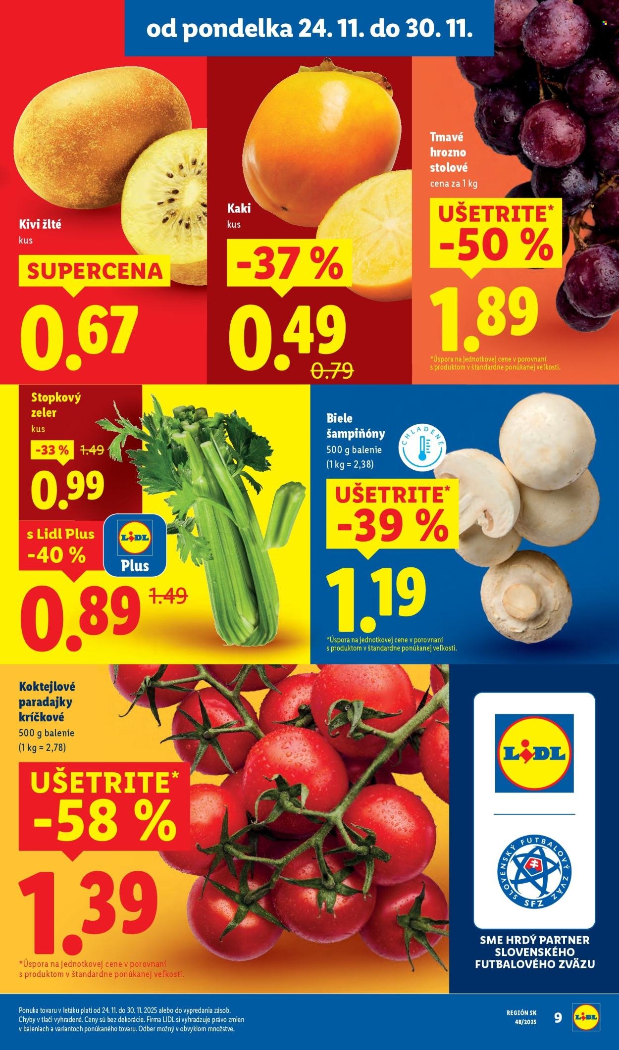 LIDL leták - Od pondelka 24.11.2025 (2025-11-24 - 2025-11-30) | 9