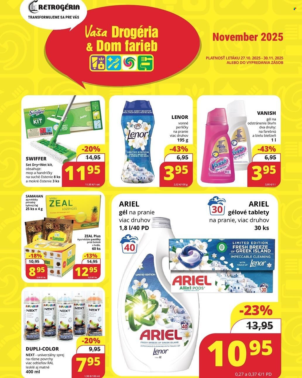 RETROGÉRIA leták - Od pondelka 27.10.2025 (2025-10-27 - 2025-10-30) | 1