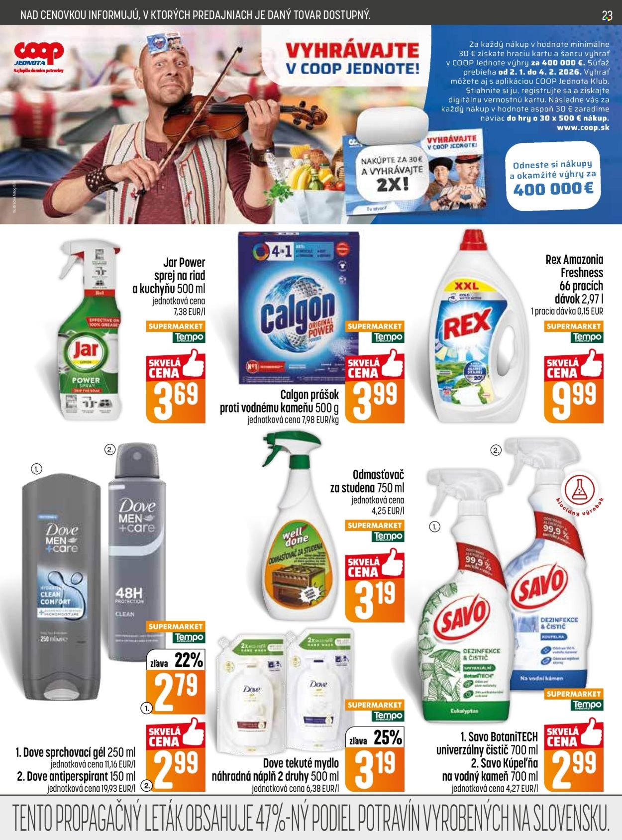 COOP JEDNOTA leták - Od štvrtka 15.1.2026 (2026-01-15 - 2026-01-21) | 23