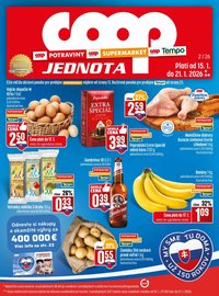 COOP JEDNOTA leták - Od štvrtka 15.1.2026 (2026-01-15 - 2026-01-21)