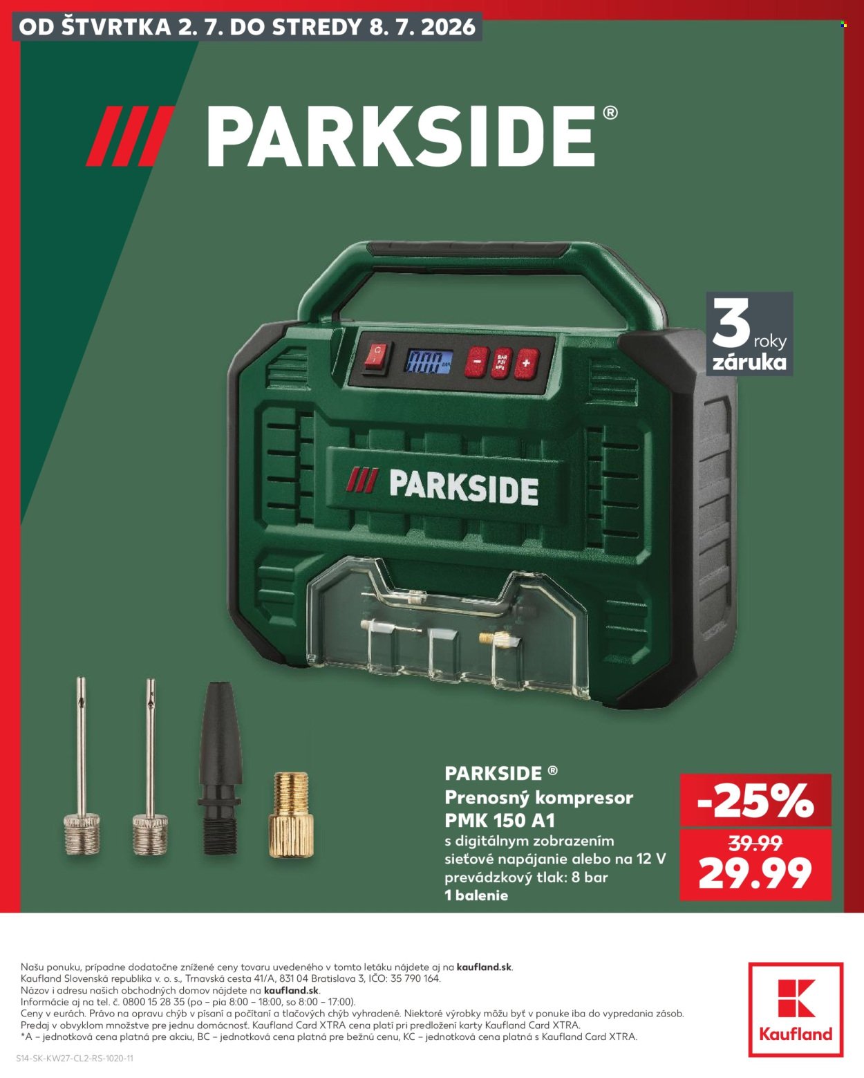 KAUFLAND leták - Objavte náš svet náradia PARKSIDE!