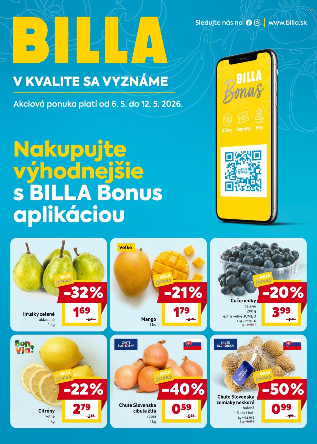 BILLA leták - Bonus leták (2026-05-06 - 2026-05-12) | 1
