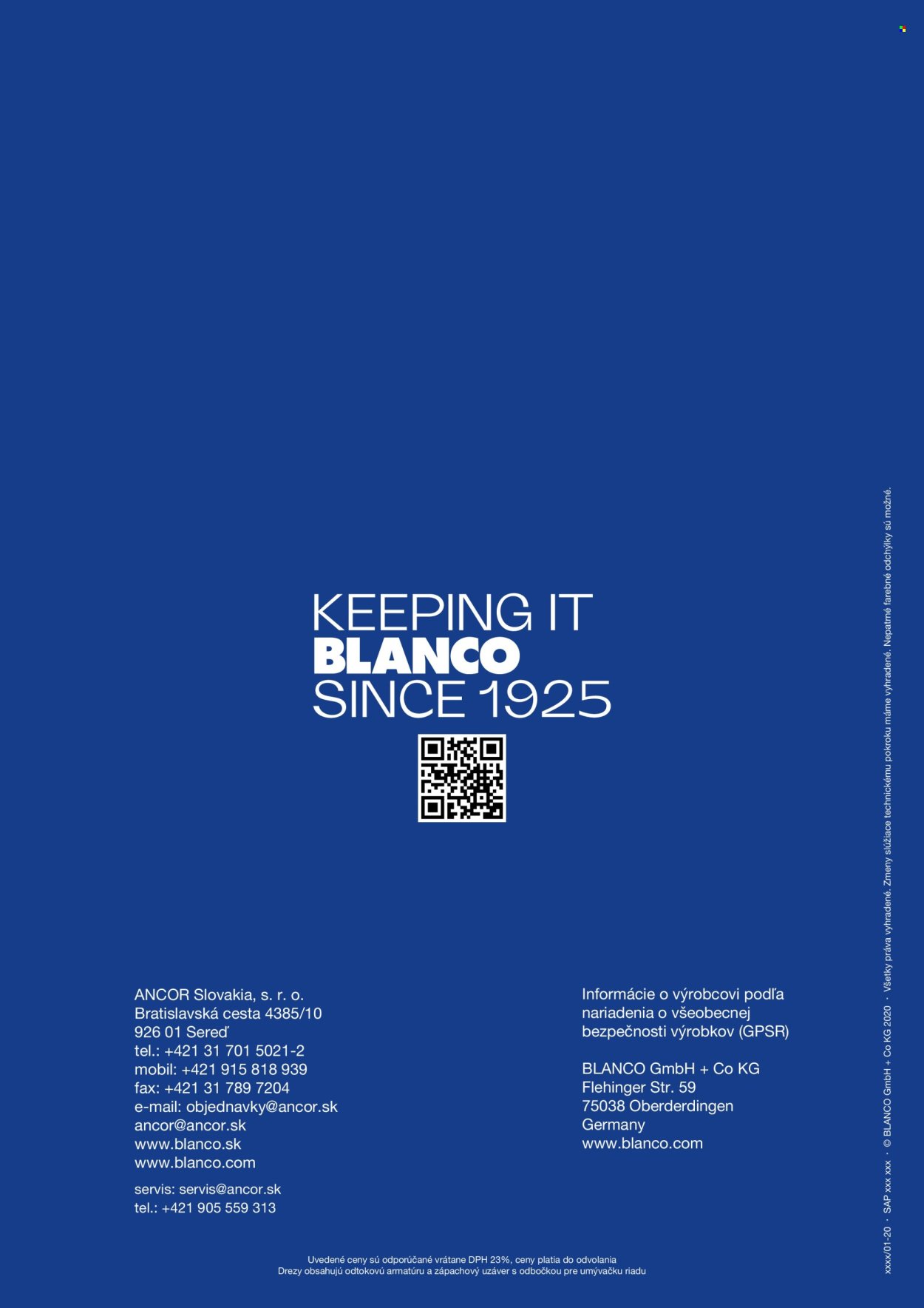 BLANCO leták - Od nedele 1.2.2026 (2026-02-01 - 2026-12-31) | 60