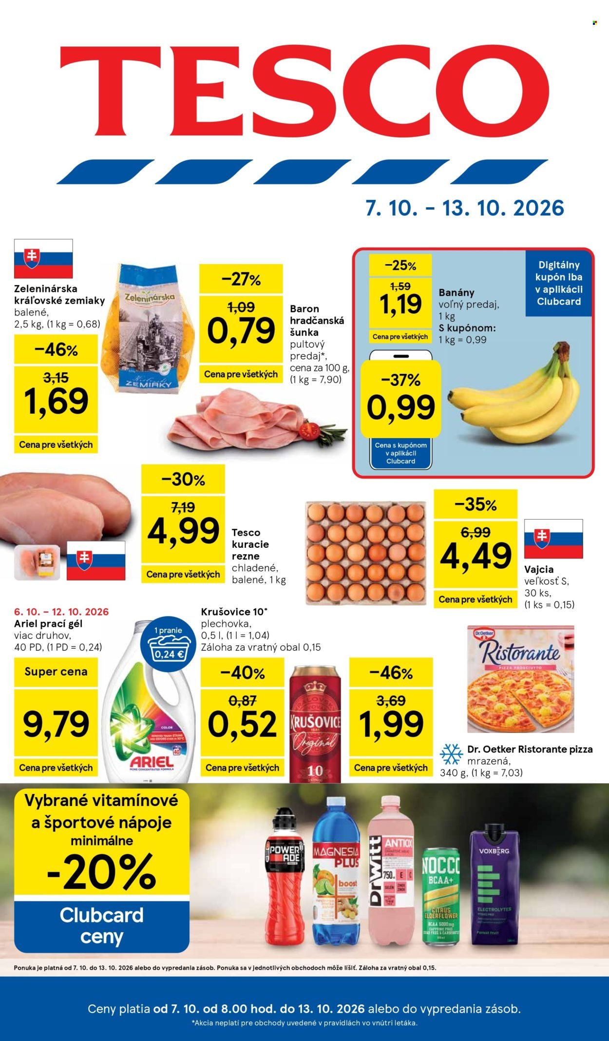 TESCO leták - Od stredy 7.10.2026