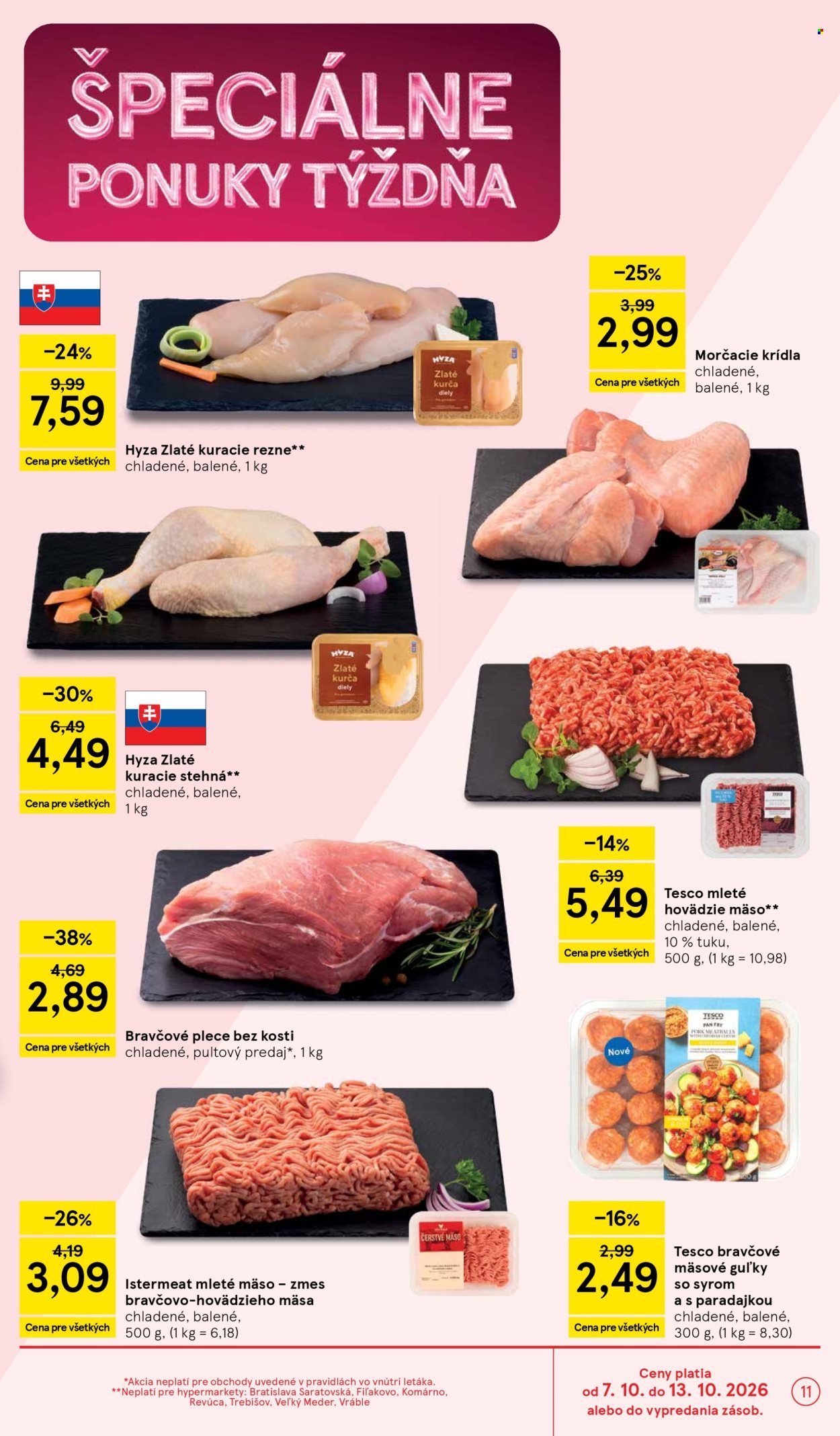 TESCO leták - Od stredy 7.10.2026