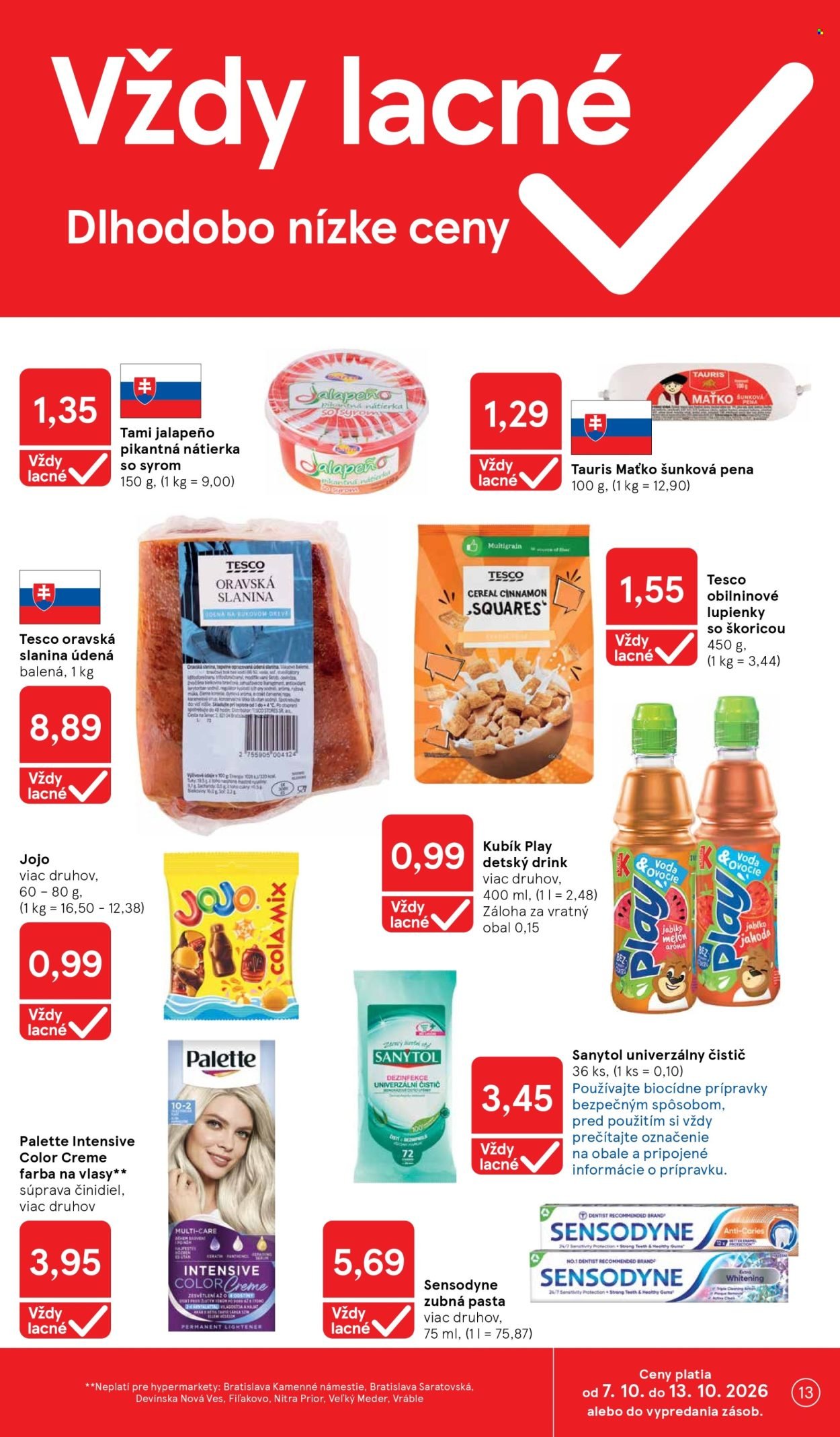 TESCO leták - Od stredy 7.10.2026