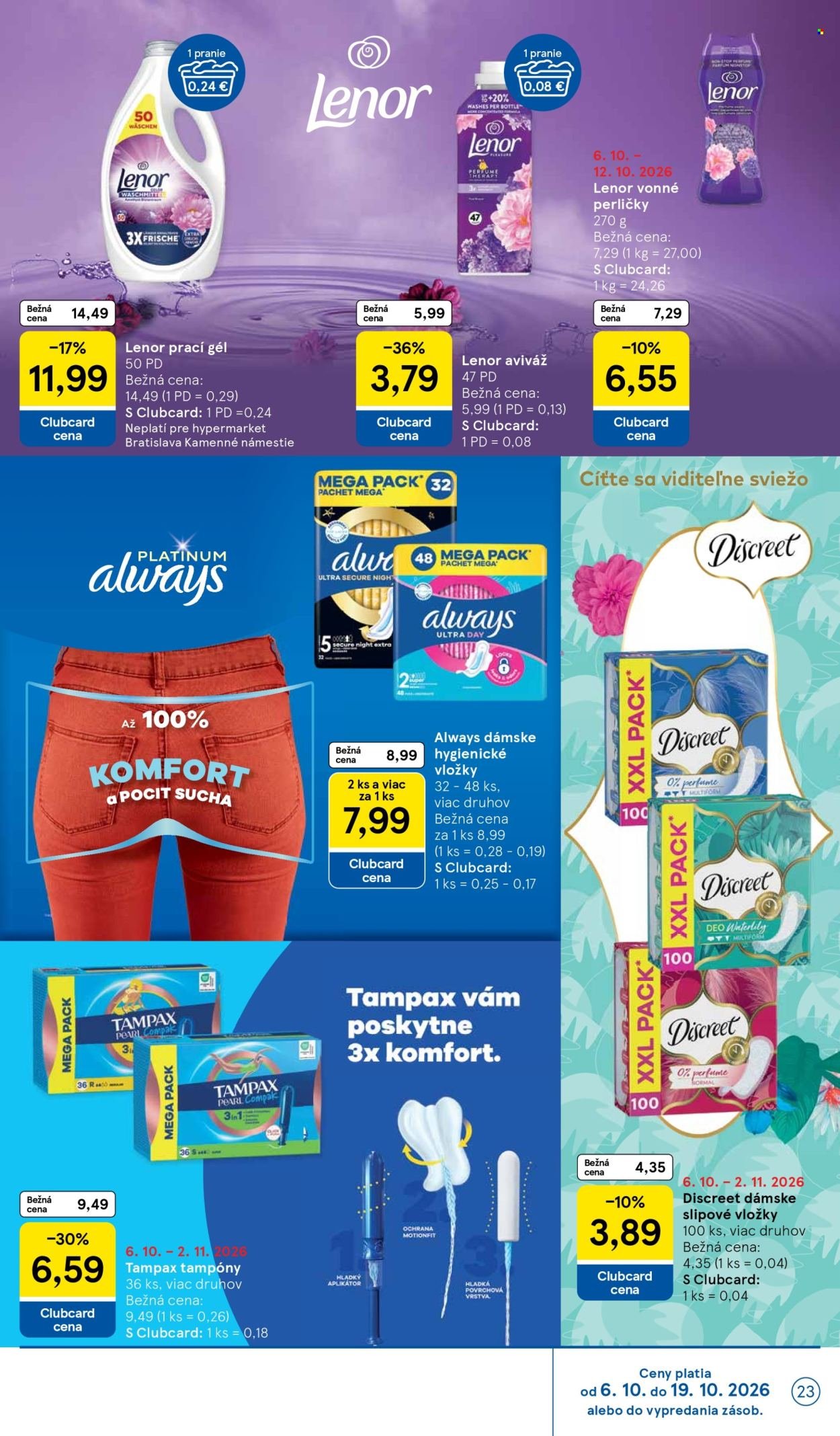 TESCO leták - Od stredy 7.10.2026