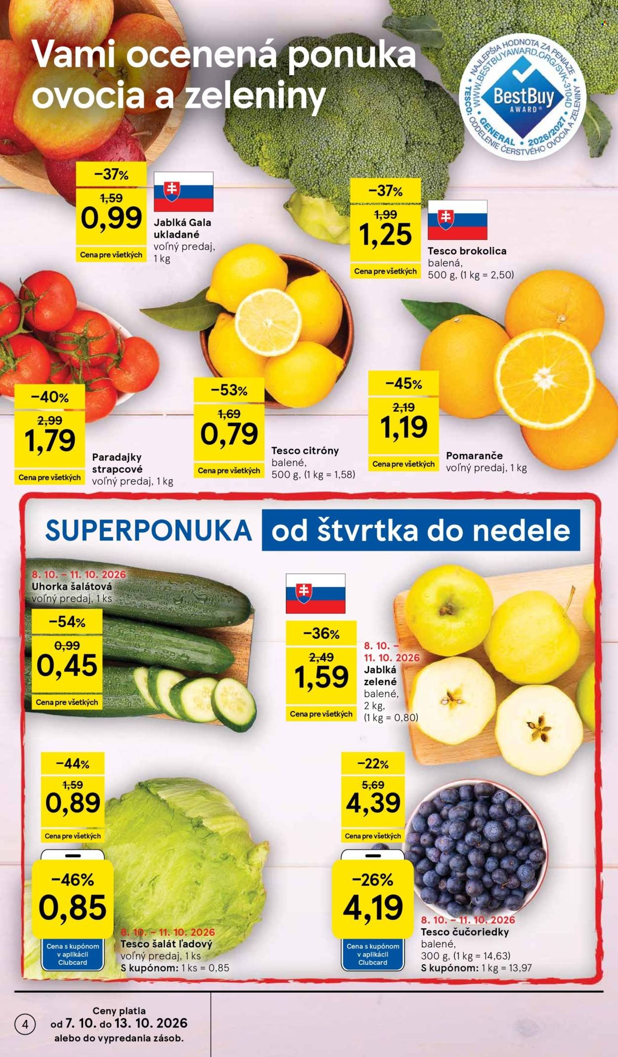 TESCO leták - Od stredy 7.10.2026