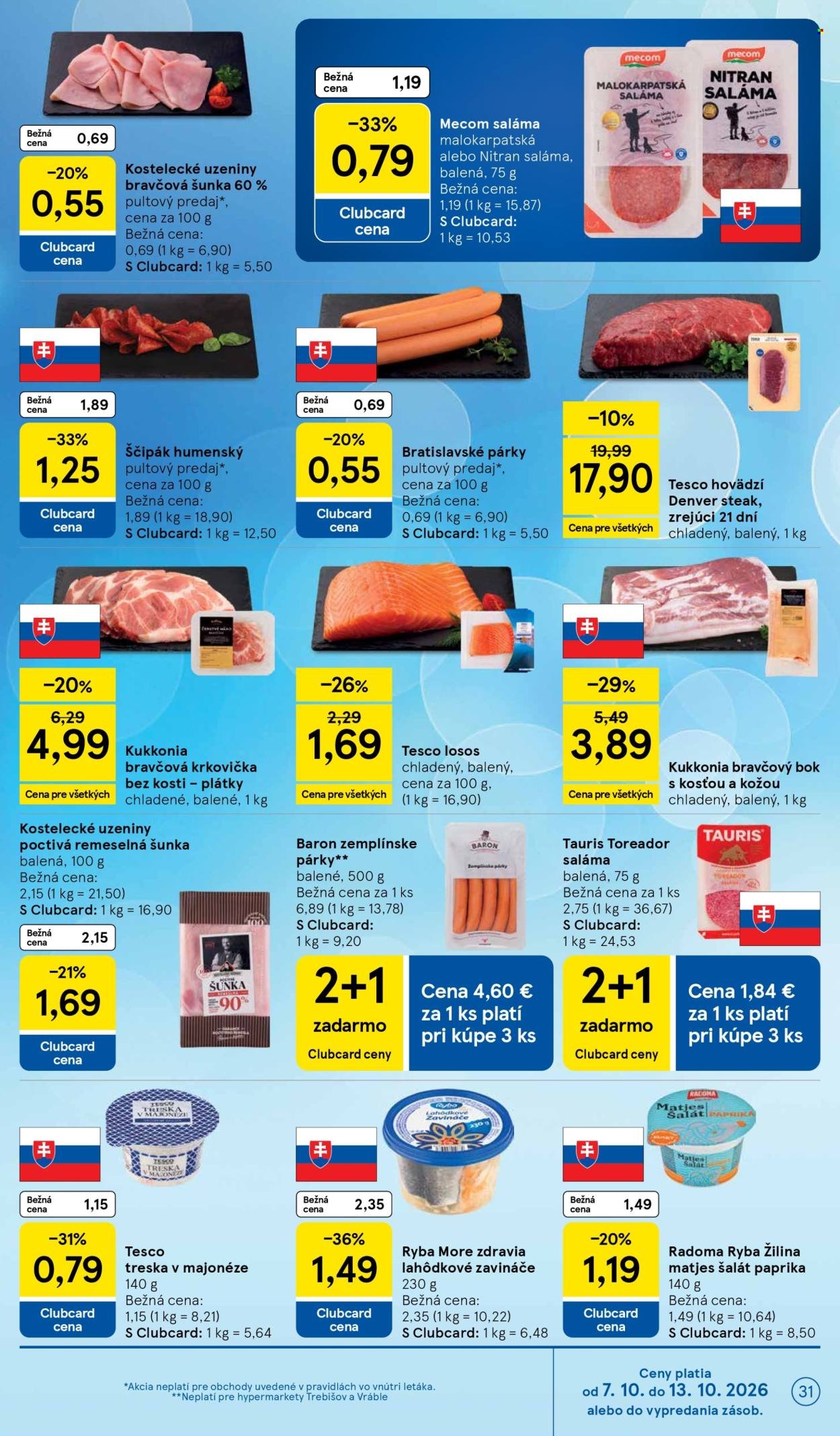 TESCO leták - Od stredy 7.10.2026