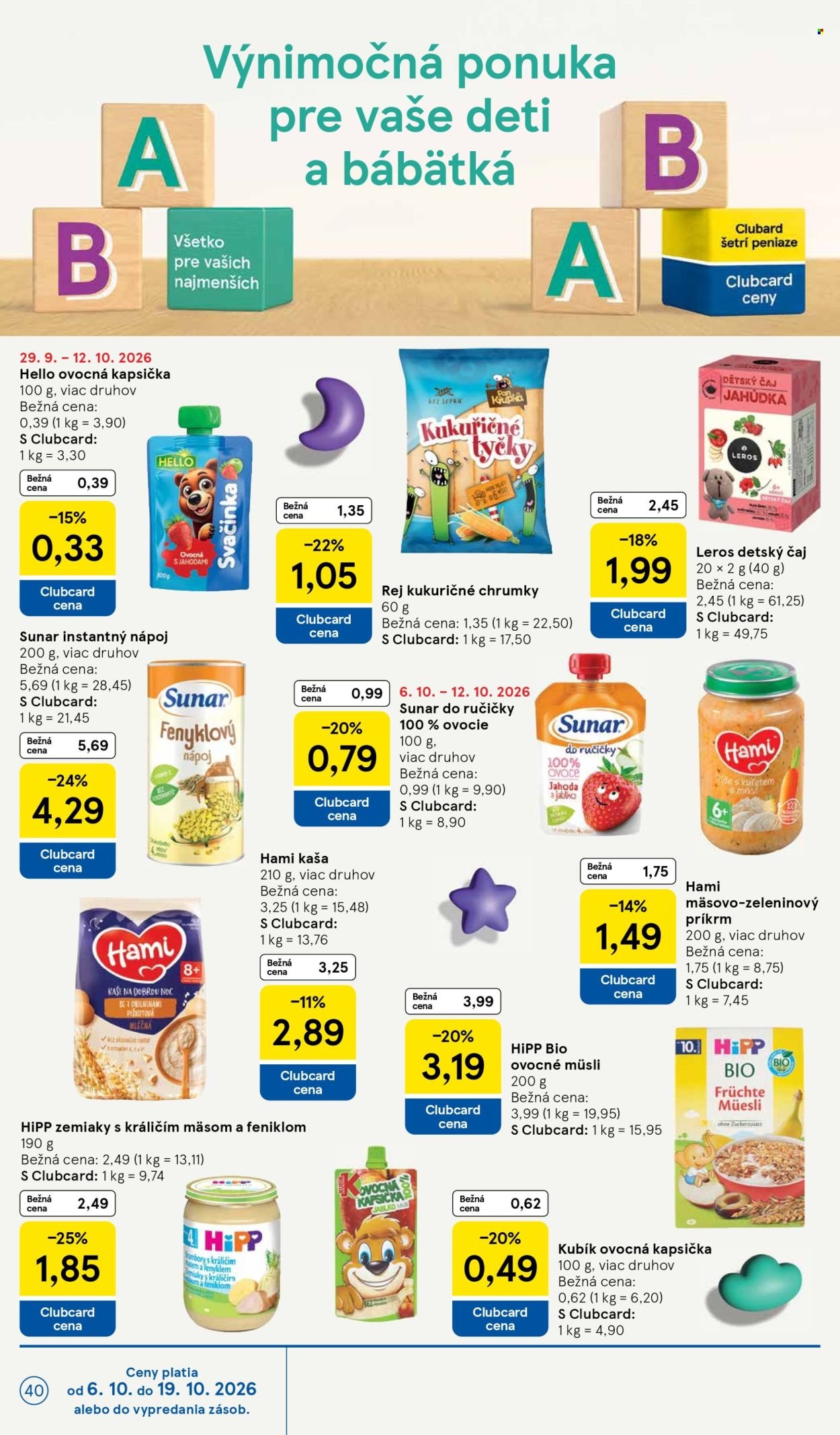 TESCO leták - Od stredy 7.10.2026
