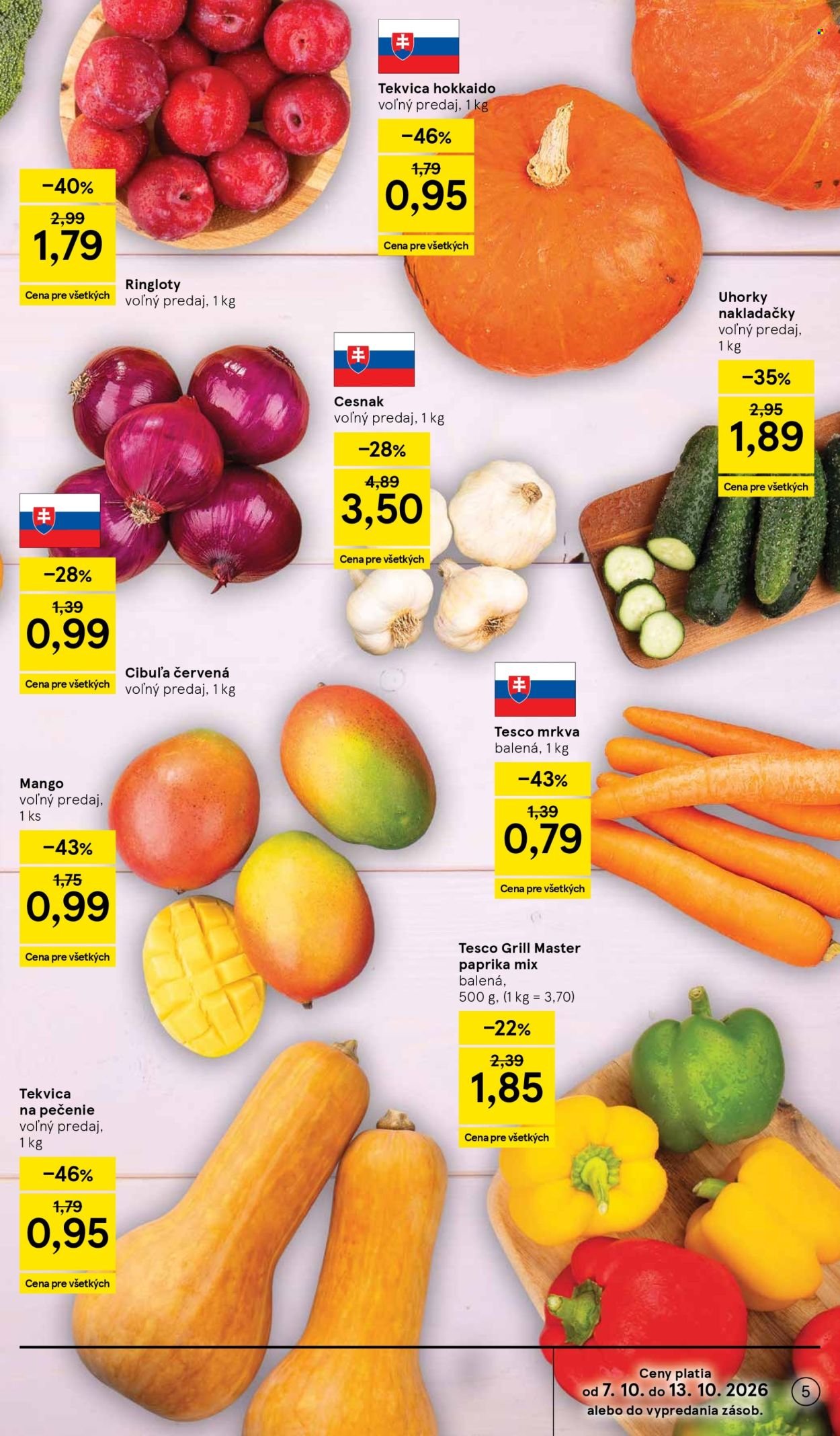 TESCO leták - Od stredy 7.10.2026