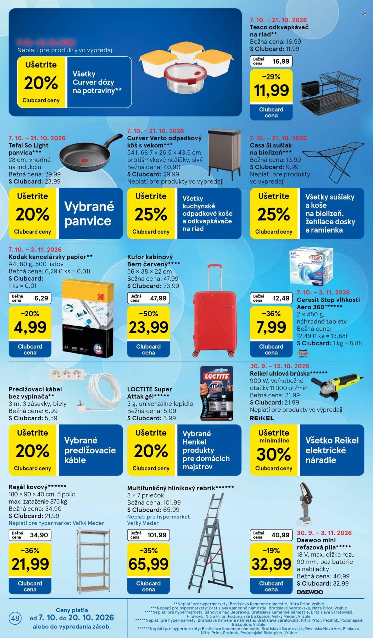 TESCO leták - Od stredy 7.10.2026