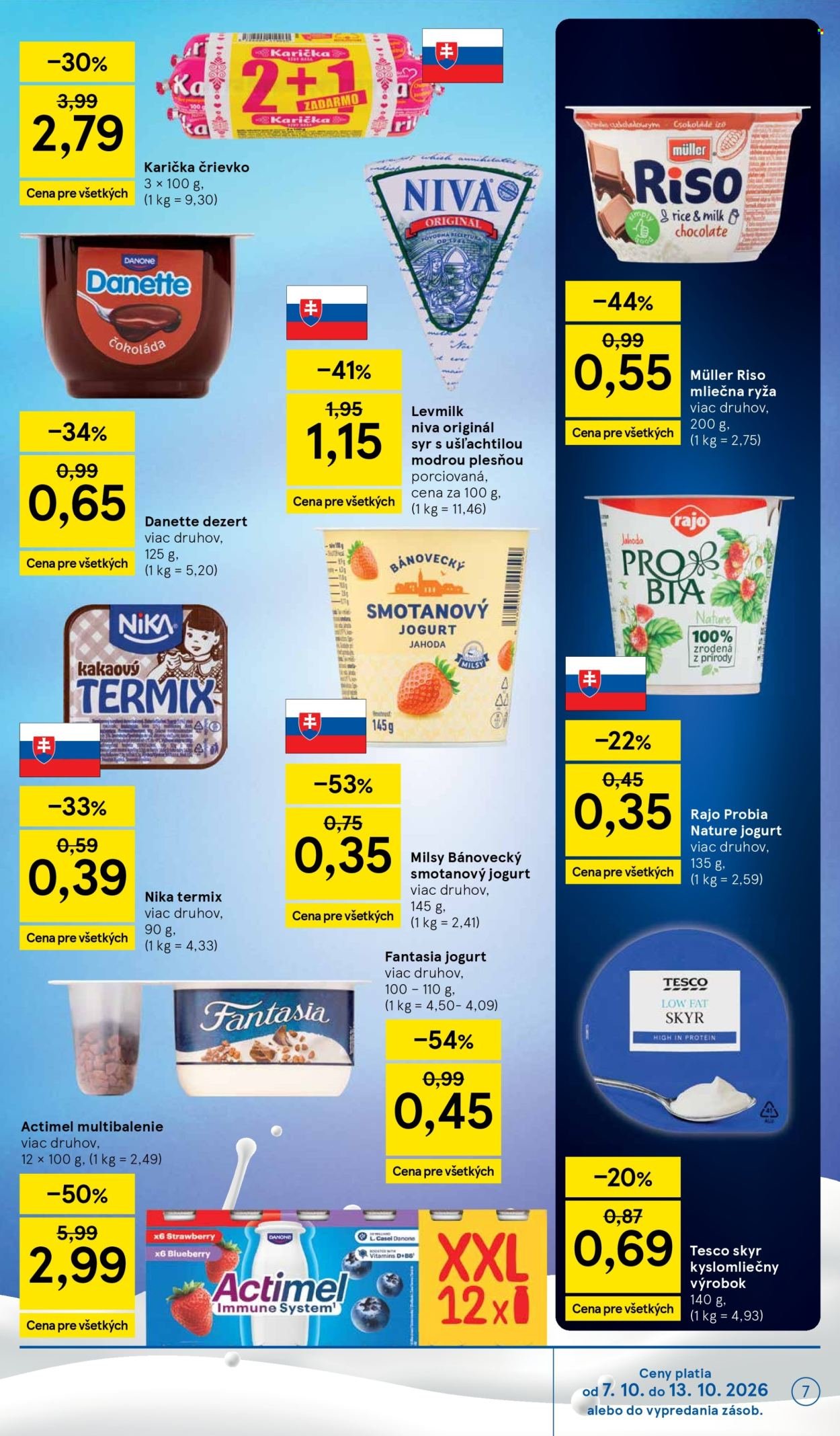 TESCO leták - Od stredy 7.10.2026