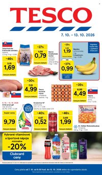 TESCO leták - Od stredy 7.10.2026
