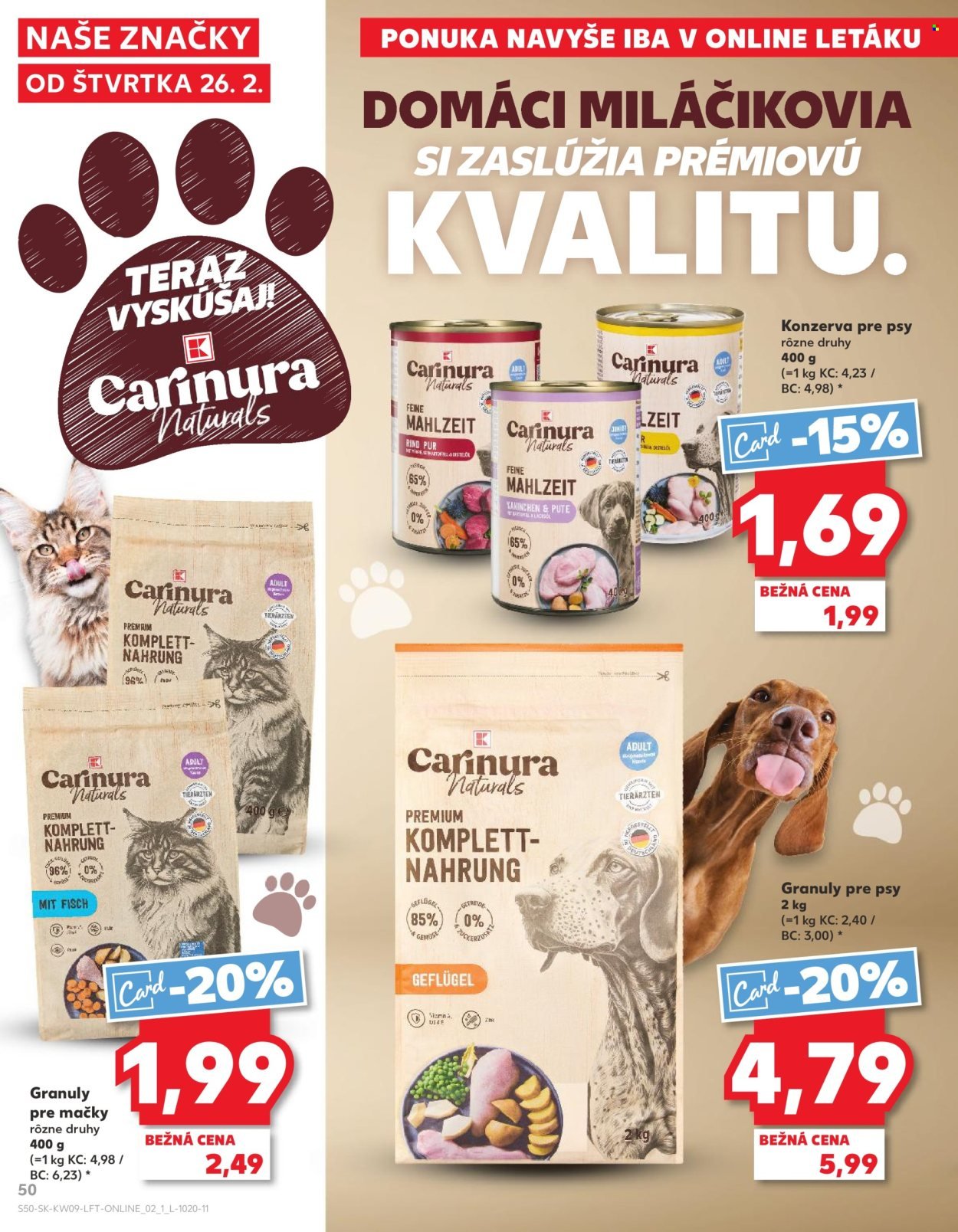 KAUFLAND leták - Od štvrtka 26.2.2026 (2026-02-26 - 2026-03-04) | 50