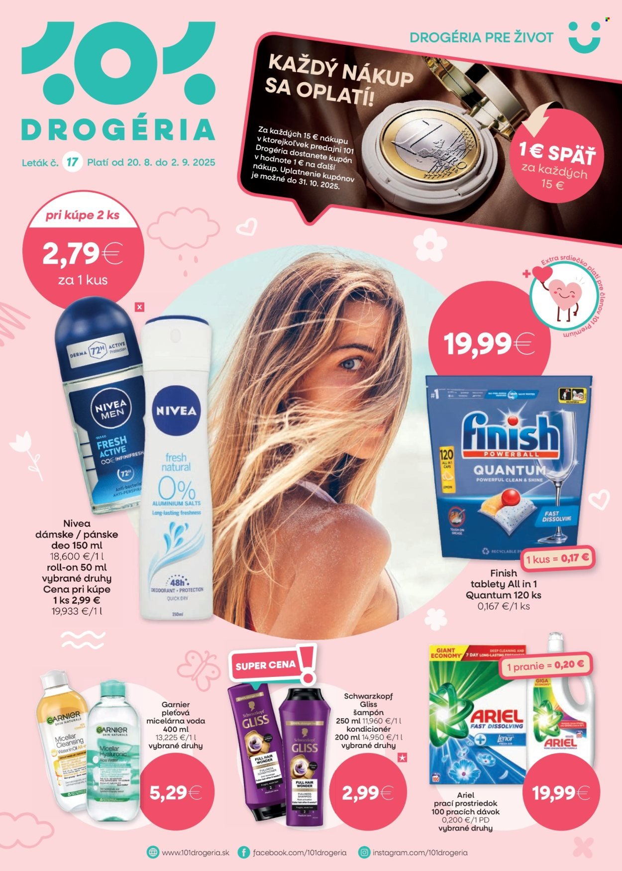101 DROGERIE leták - Od stredy 20.8.2025 (2025-08-20 - 2025-09-02) | 1