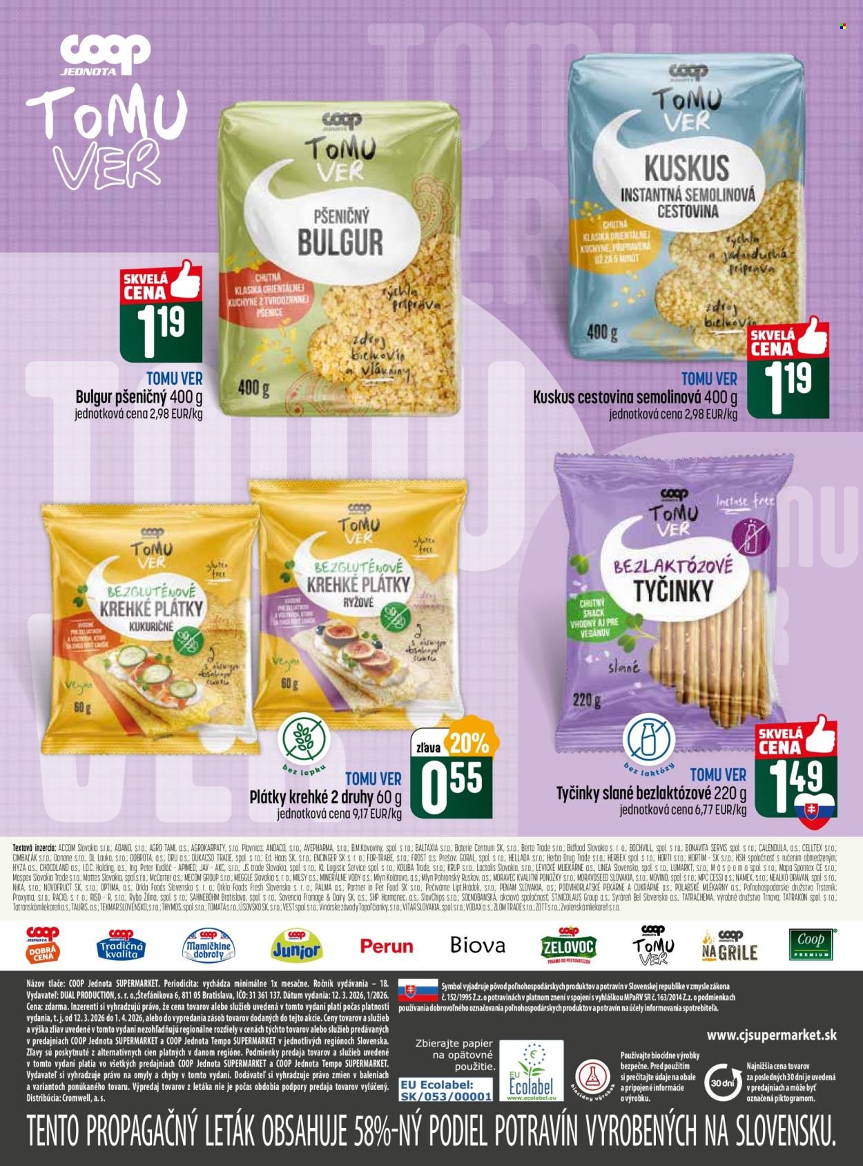 COOP JEDNOTA leták - Od štvrtka 12.3.2026 (2026-03-12 - 2026-04-01) | 6