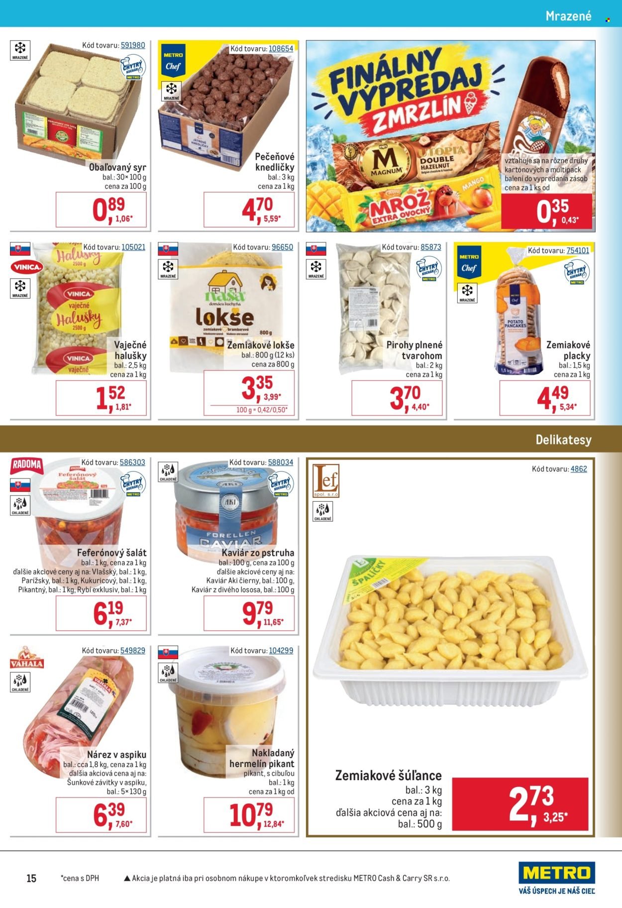 METRO leták - Gastronómia