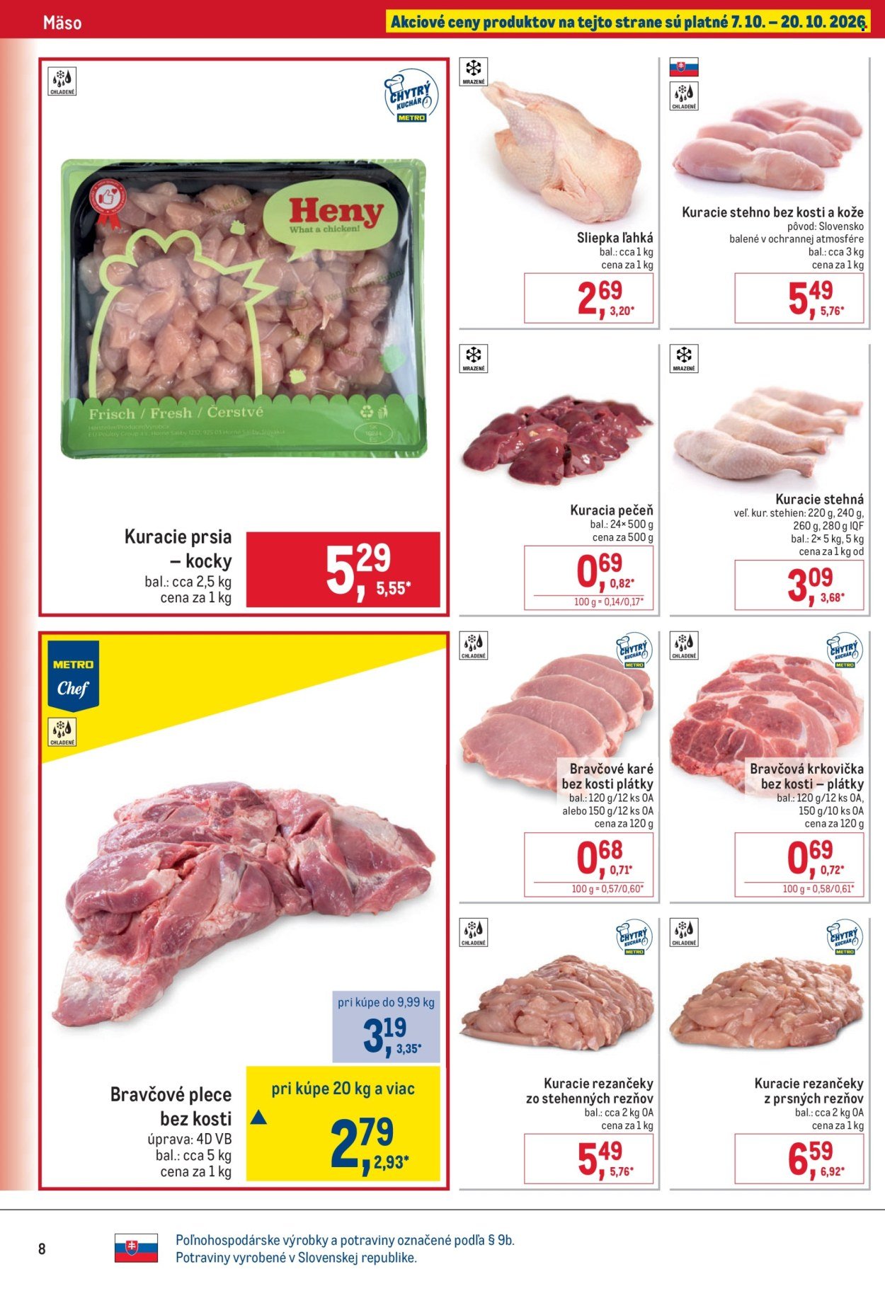 METRO leták - Gastronómia