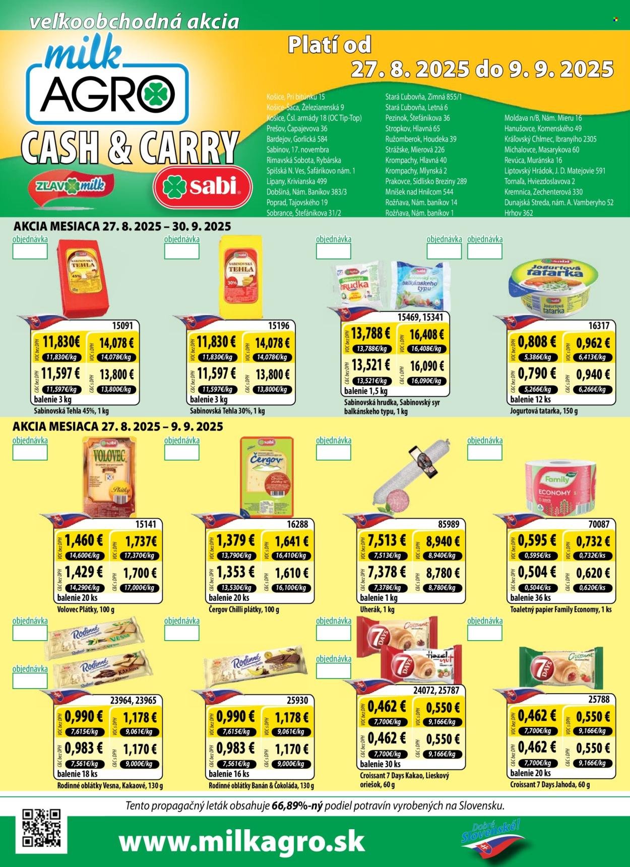 MILK AGRO leták - Cash & Carry leták (2025-08-27 - 2025-09-09) | 1