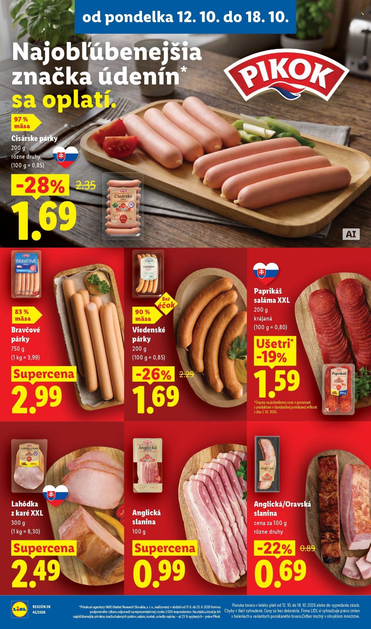 LIDL leták - Od pondelka 12.10.2026