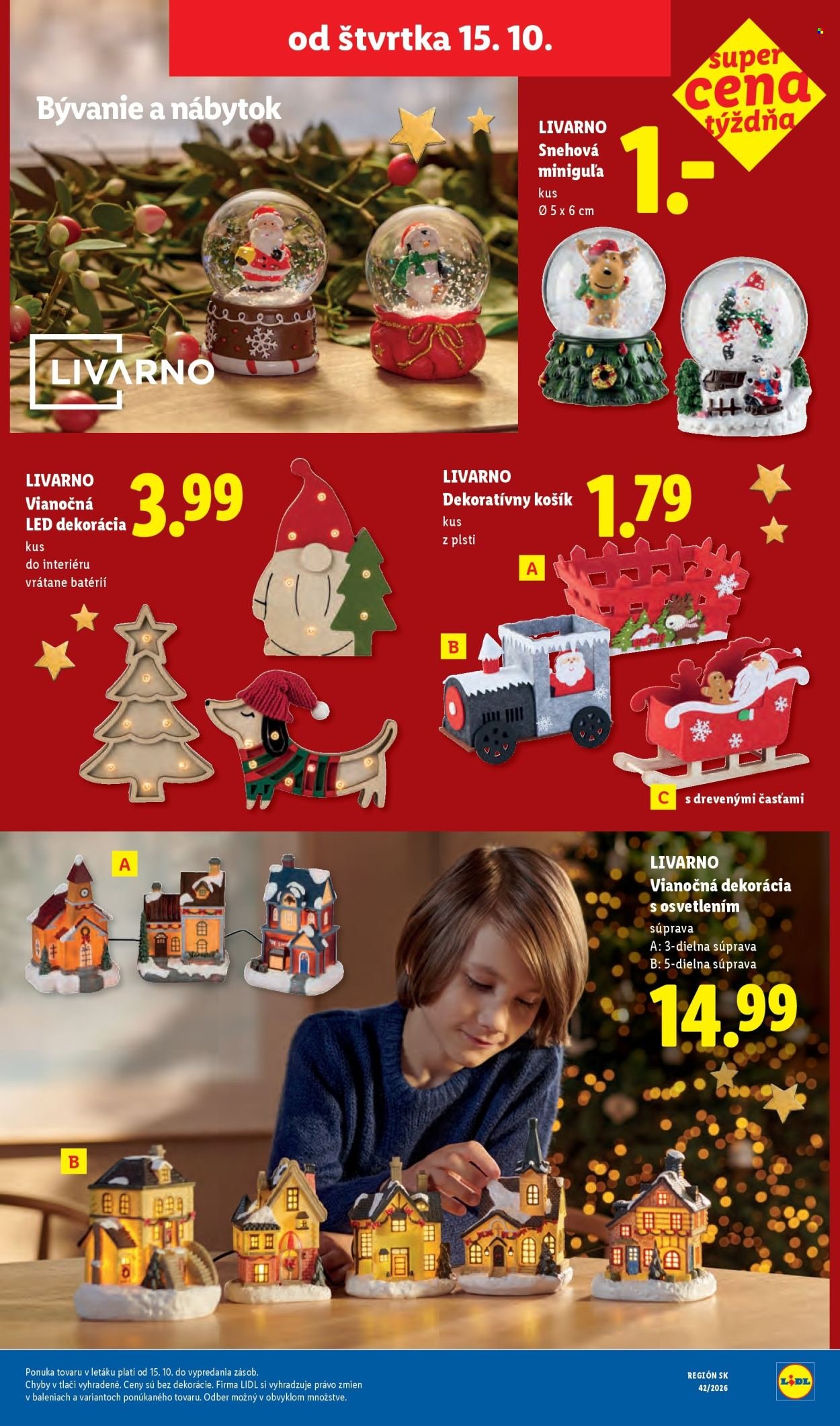 LIDL leták - Od pondelka 12.10.2026