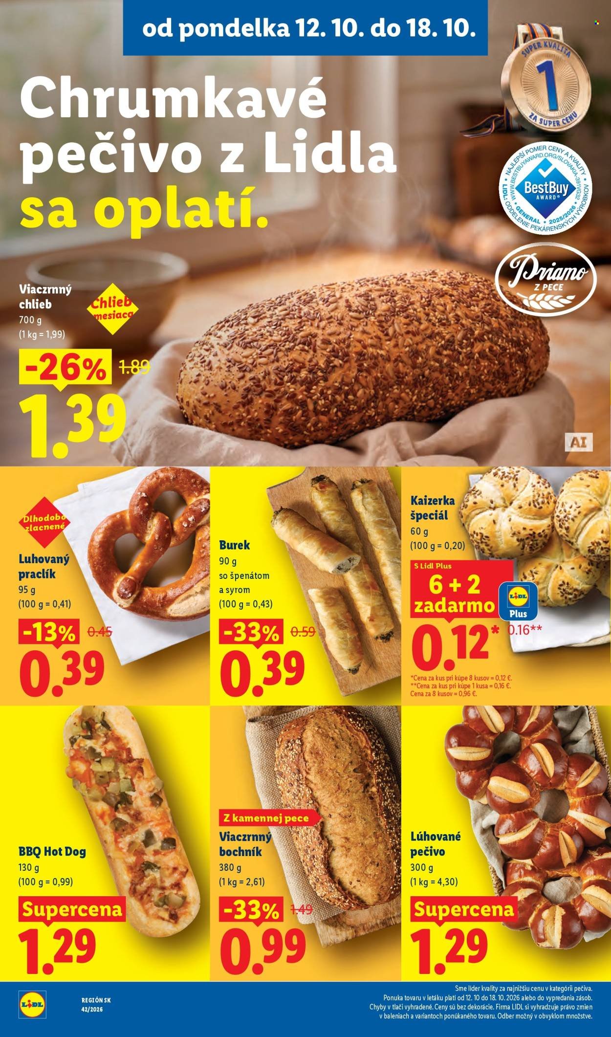 LIDL leták - Od pondelka 12.10.2026