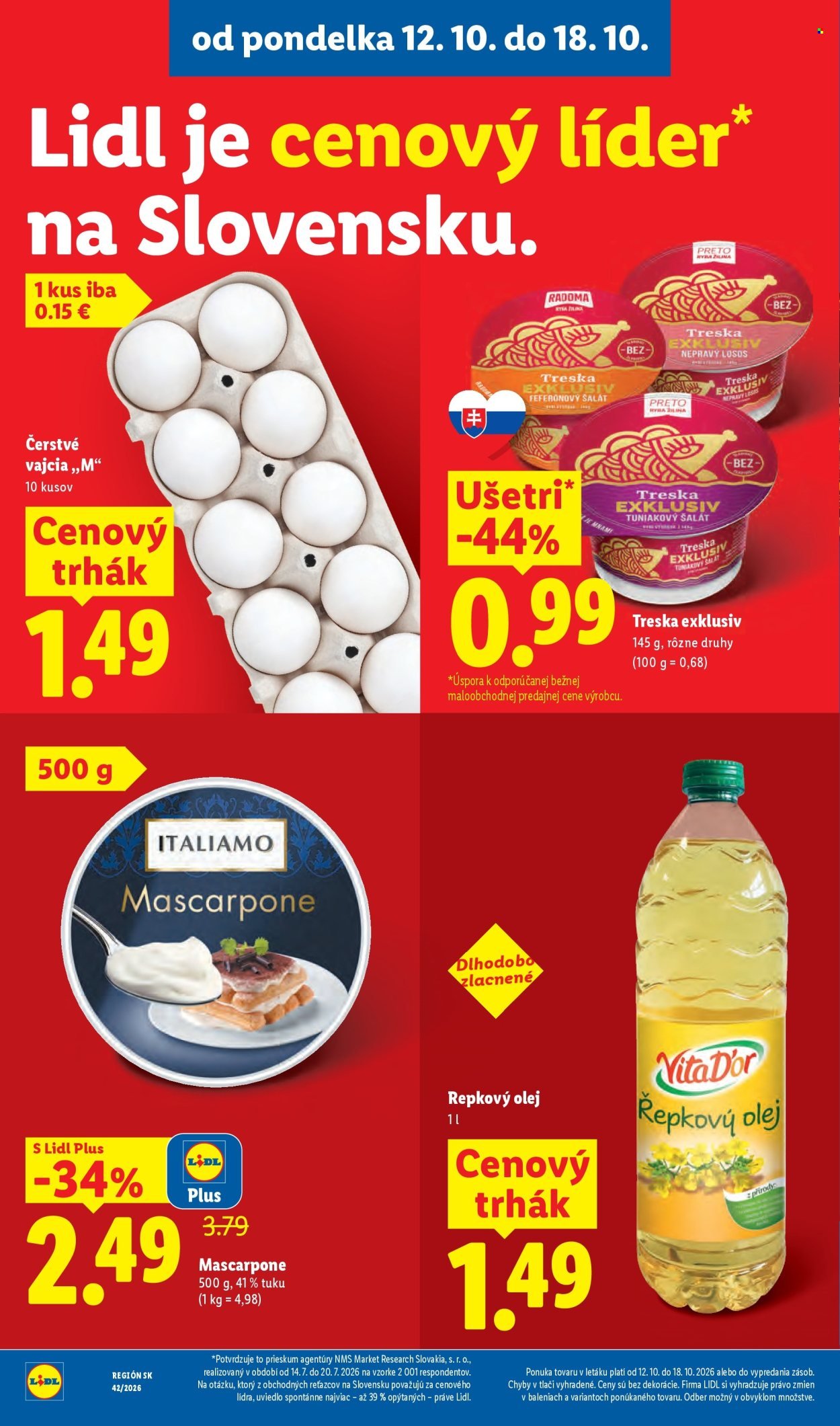 LIDL leták - Od pondelka 12.10.2026