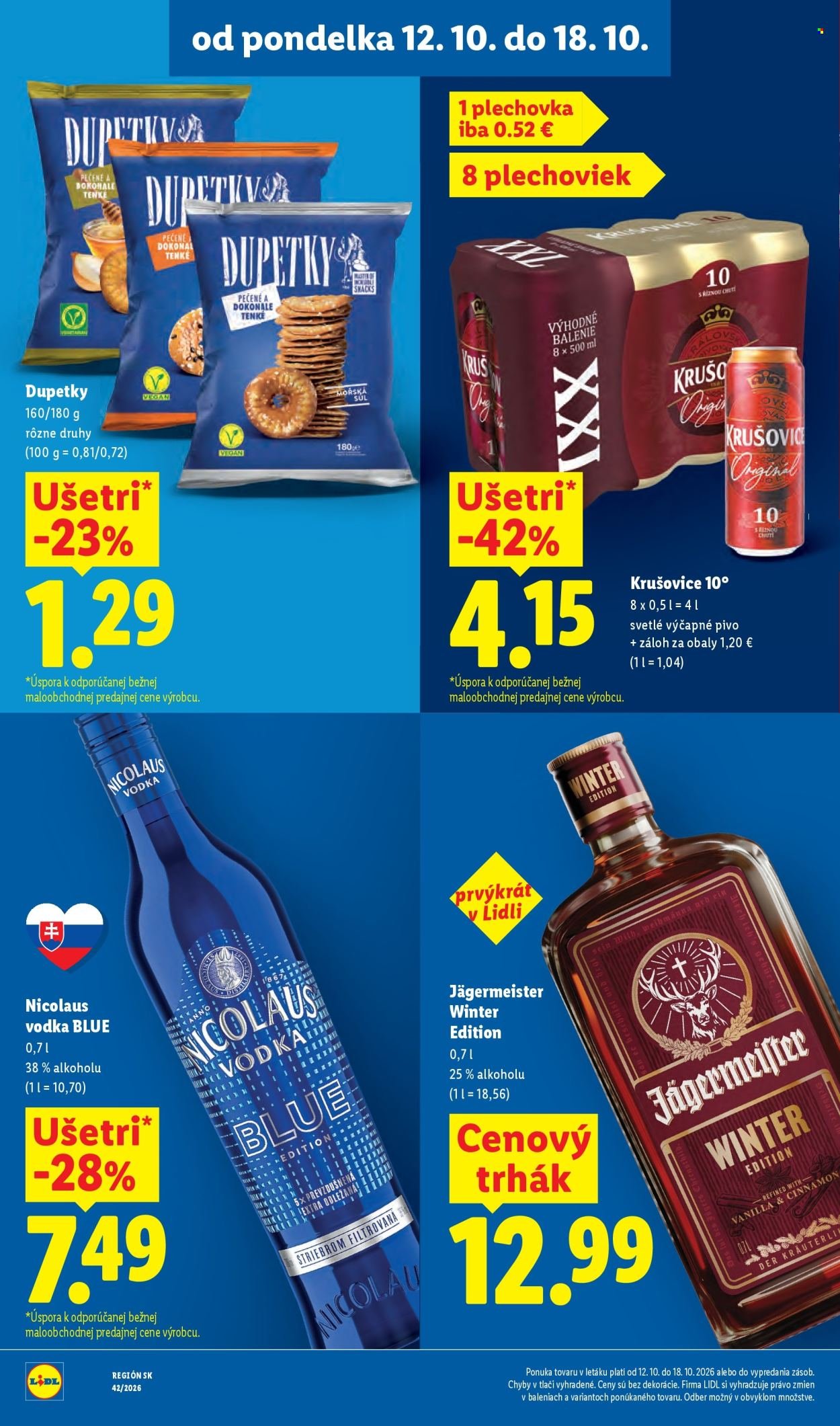 LIDL leták - Od pondelka 12.10.2026