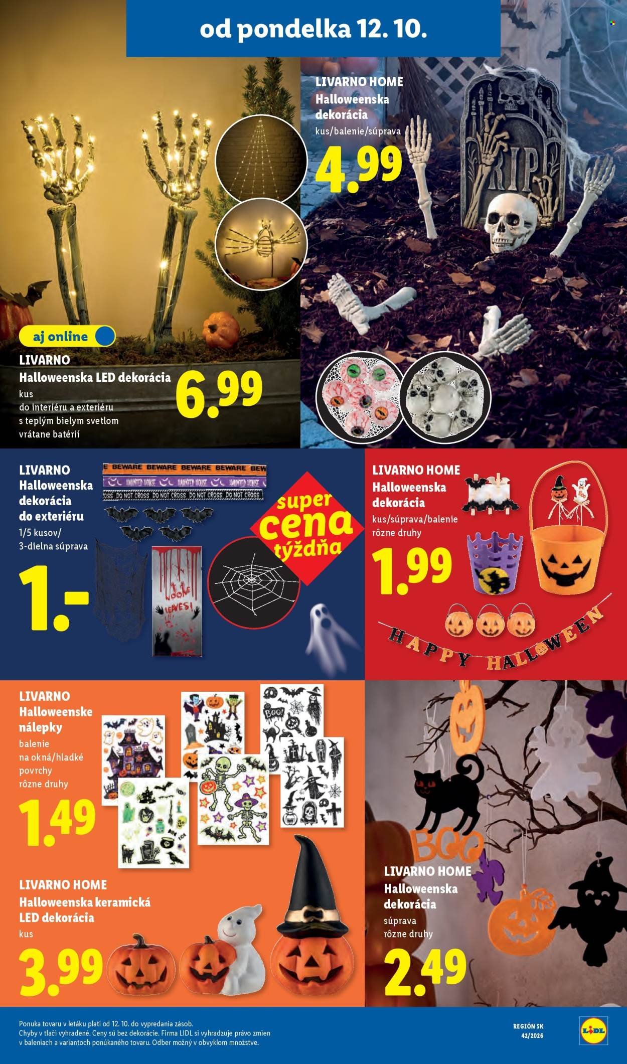 LIDL leták - Od pondelka 12.10.2026