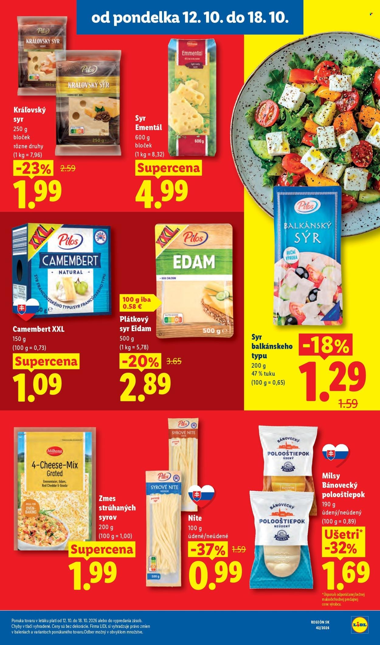 LIDL leták - Od pondelka 12.10.2026