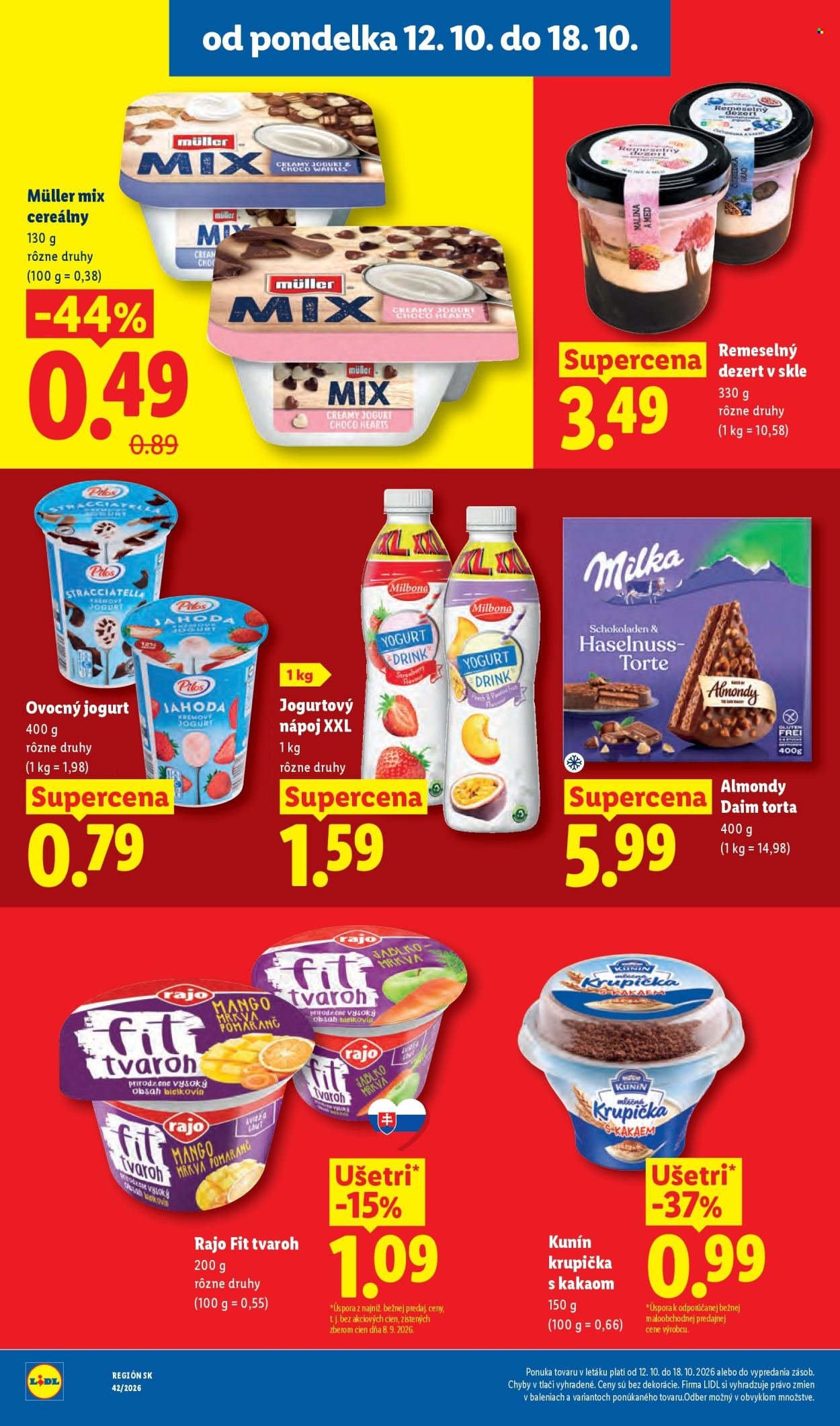 LIDL leták - Od pondelka 12.10.2026