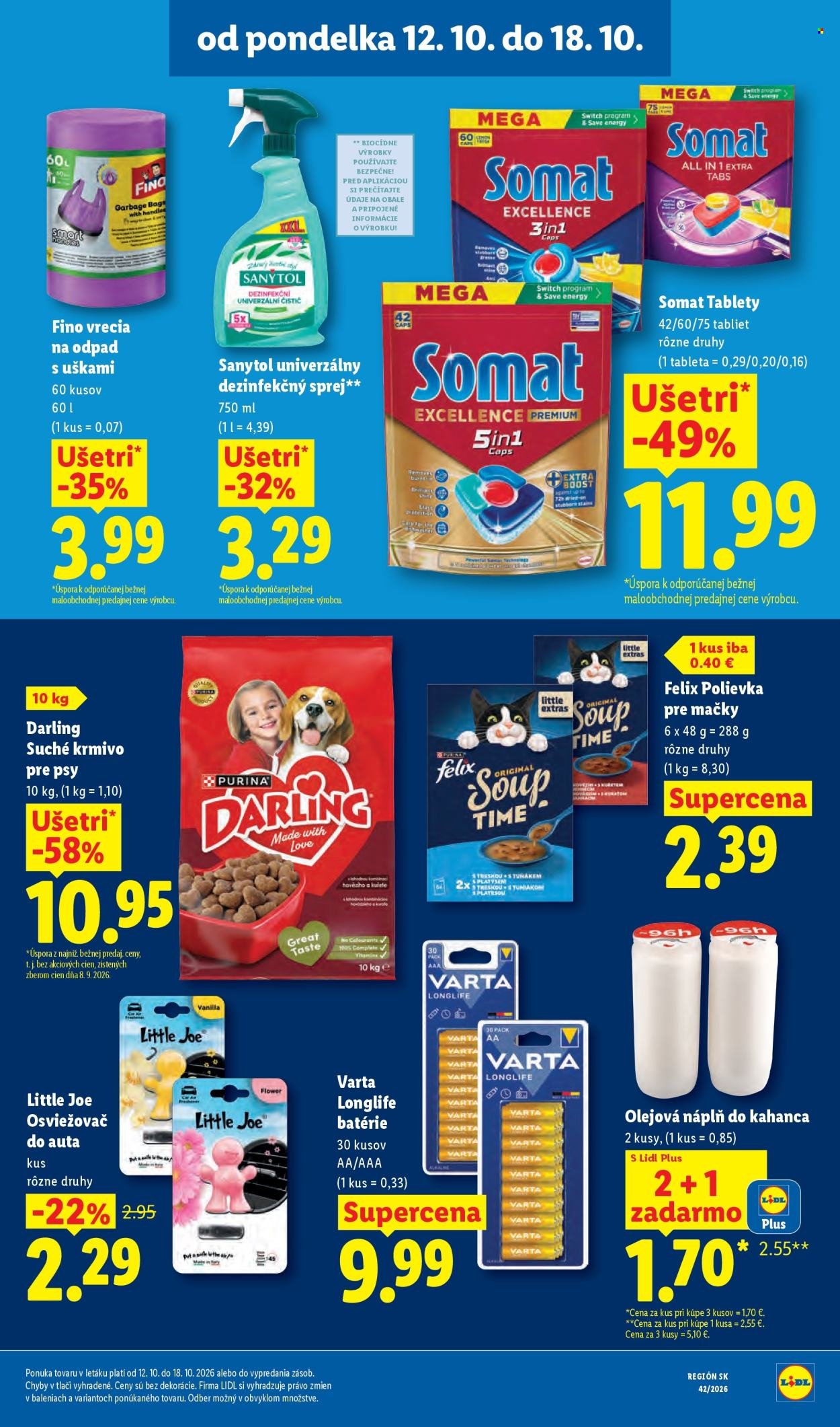 LIDL leták - Od pondelka 12.10.2026
