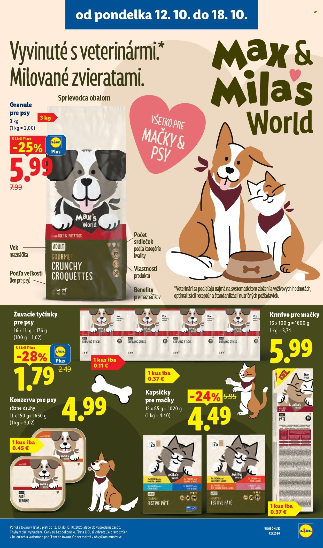 LIDL leták - Od pondelka 12.10.2026