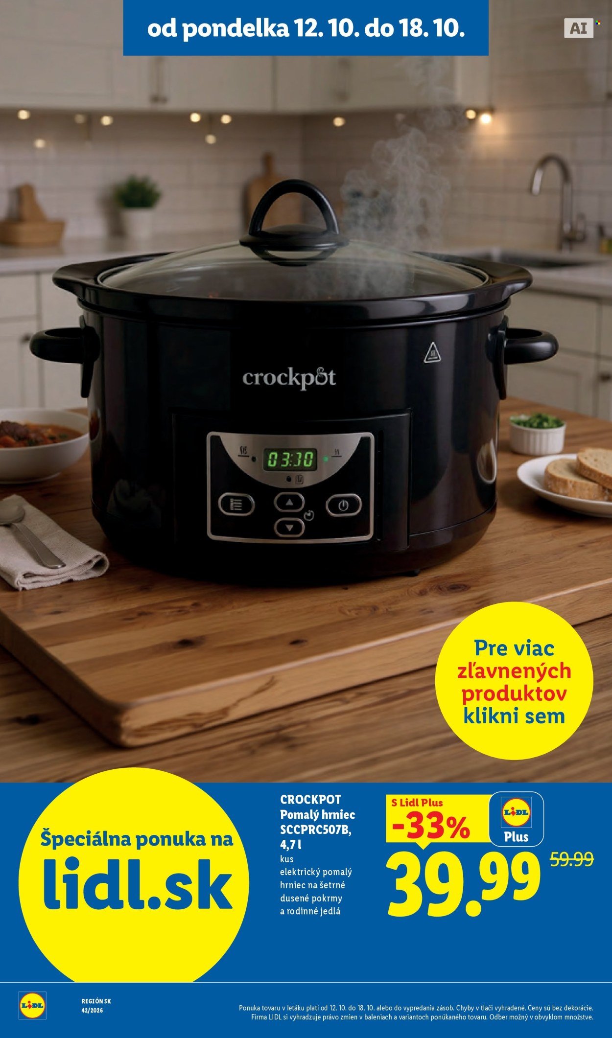 LIDL leták - Od pondelka 12.10.2026