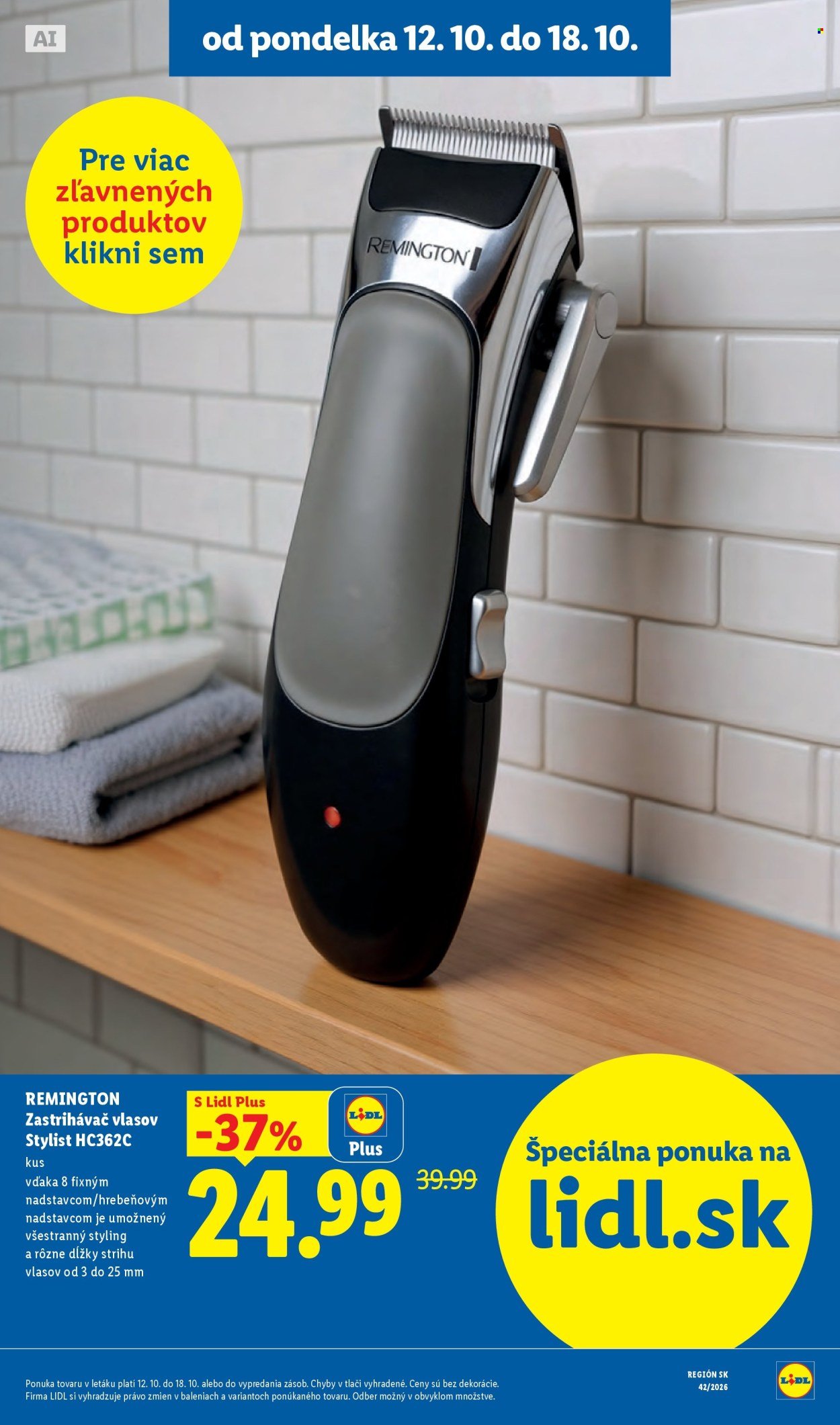 LIDL leták - Od pondelka 12.10.2026