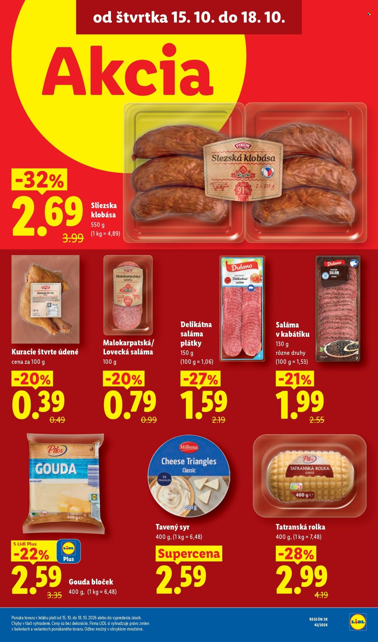 LIDL leták - Od pondelka 12.10.2026